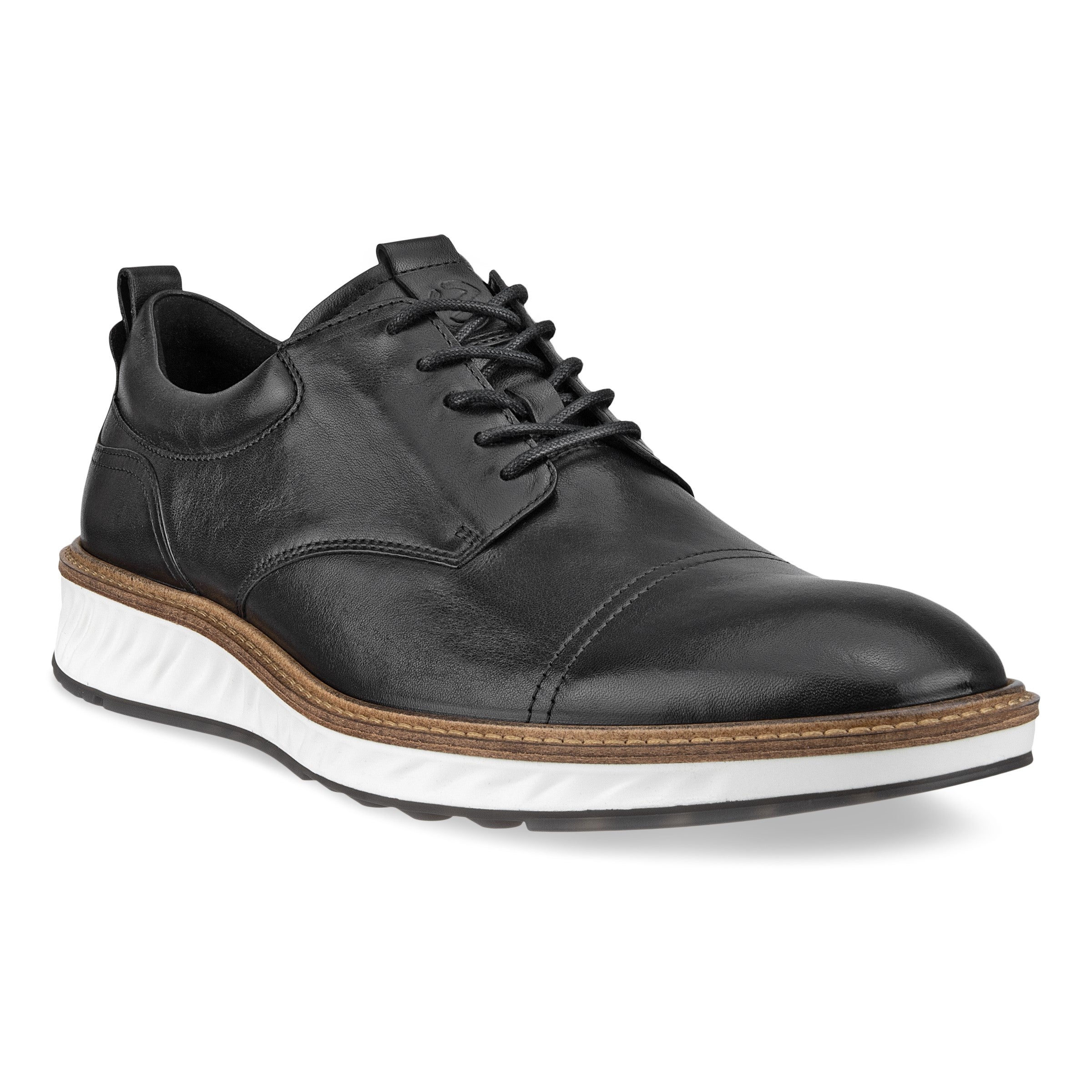 Men's Ecco St.1 Hybrid Derby Shoe Color: Black