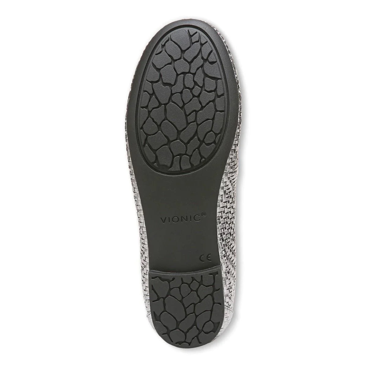 Women's Vionic Anita Flat Color: Silver Leather