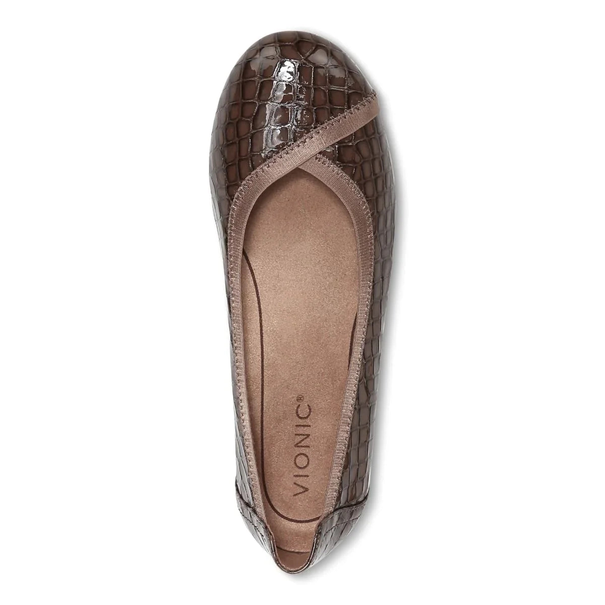 Women's Vionic Caroll Ballet Flat Color: Monks Robe Croc