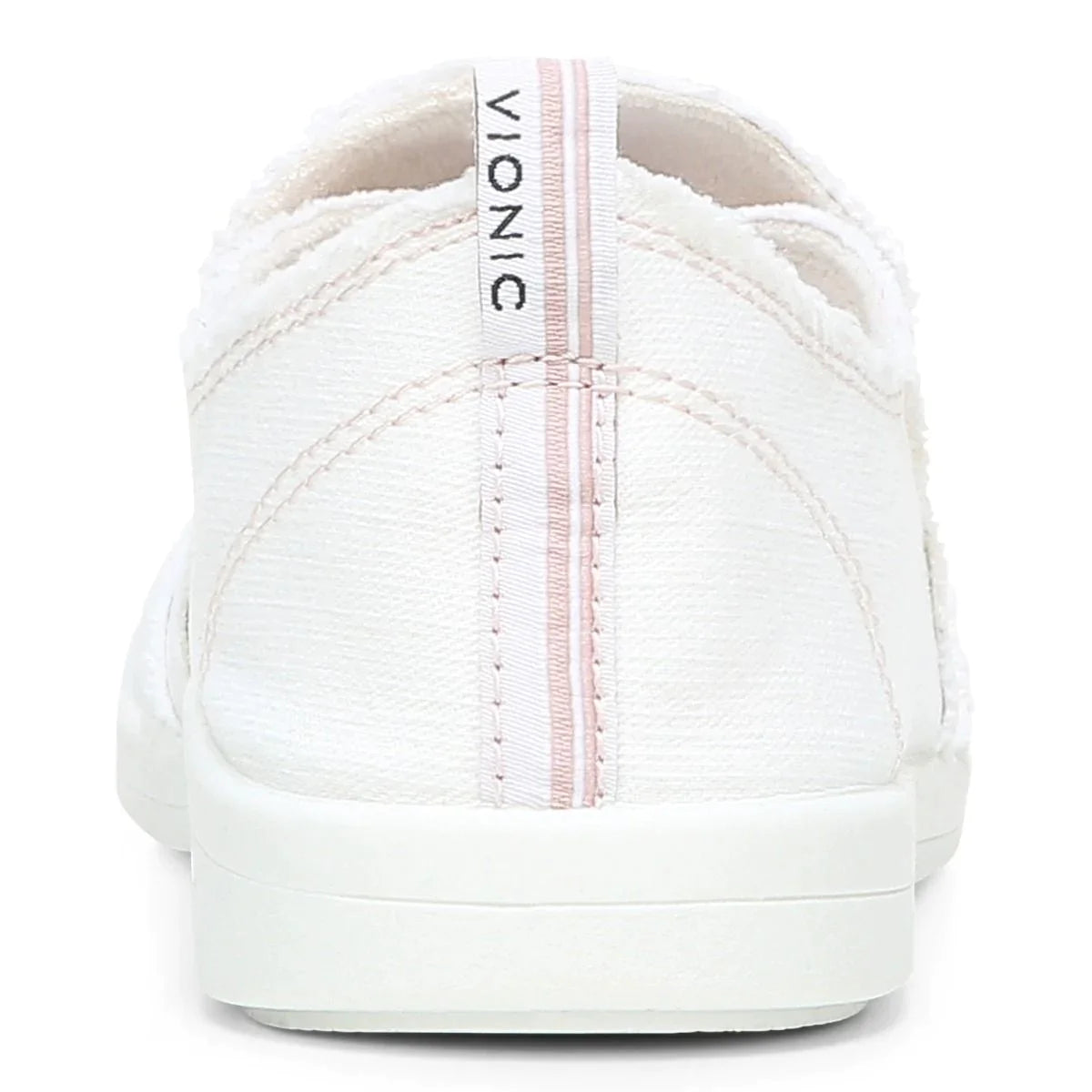 Women's Vionic Beach Malibu Slip On Sneaker Color: Cream Canvas