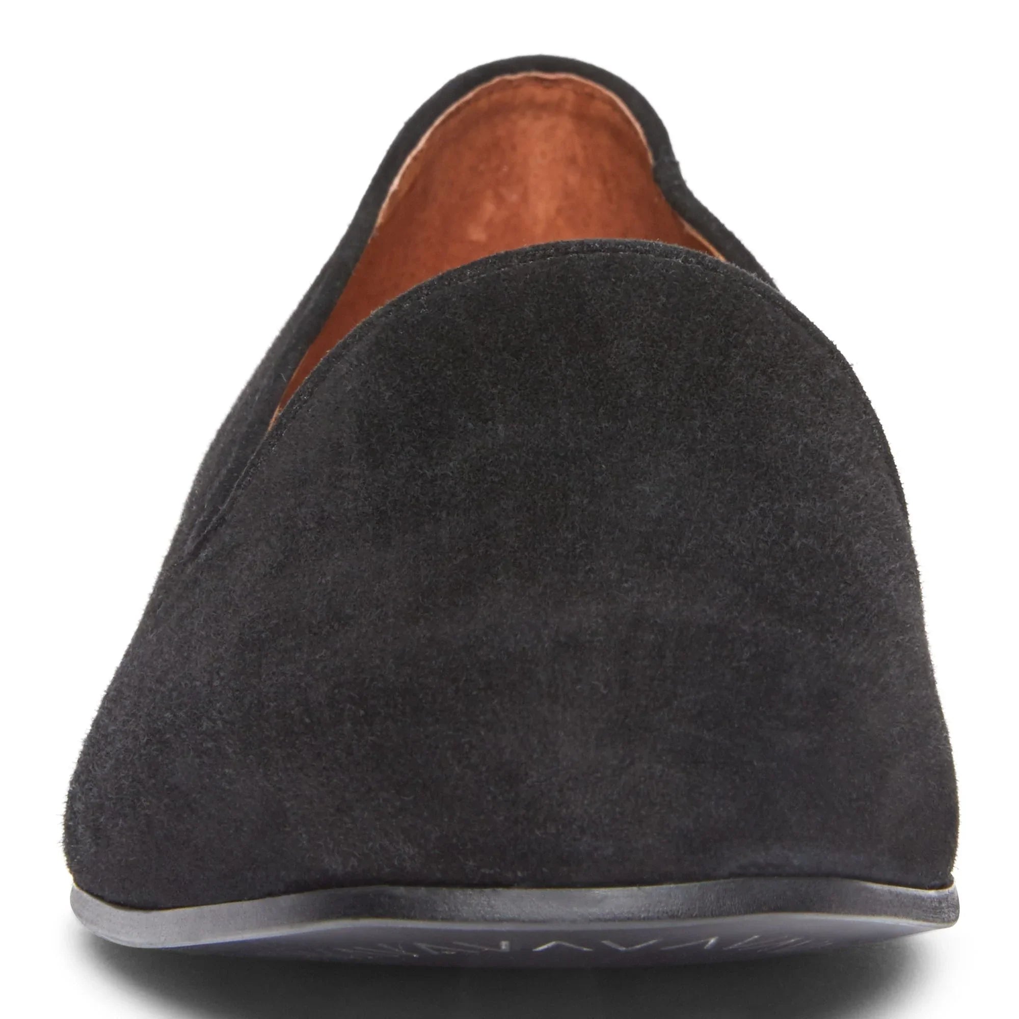 Women's Vionic Willa Slip on Flat Color: Black Suede