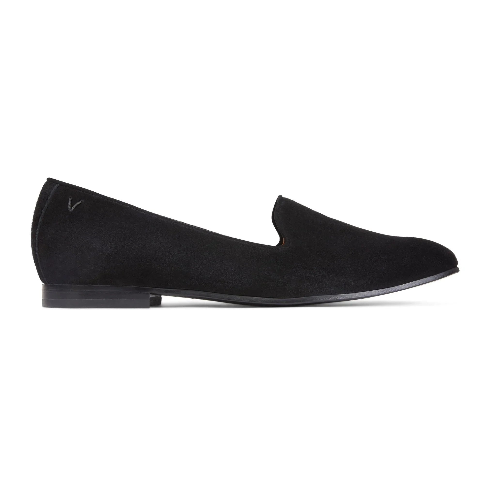 Women's Vionic Willa Slip on Flat Color: Black Suede