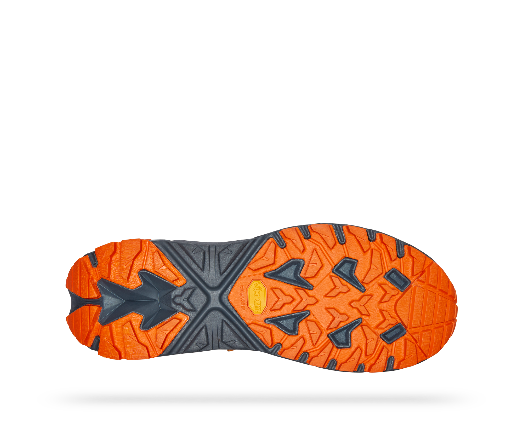 Men's Hoka One One Trail Code GTX Color: Castlerock / Persimmon Orange