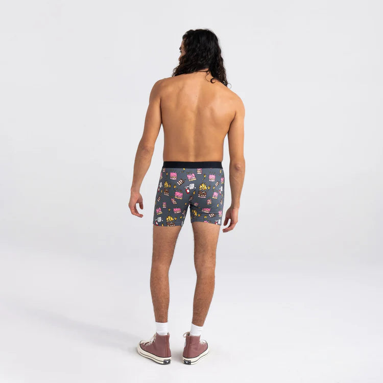 Men's Saxx Ultra Super Soft Boxer Brief Pattern: Fired Up Turbulence