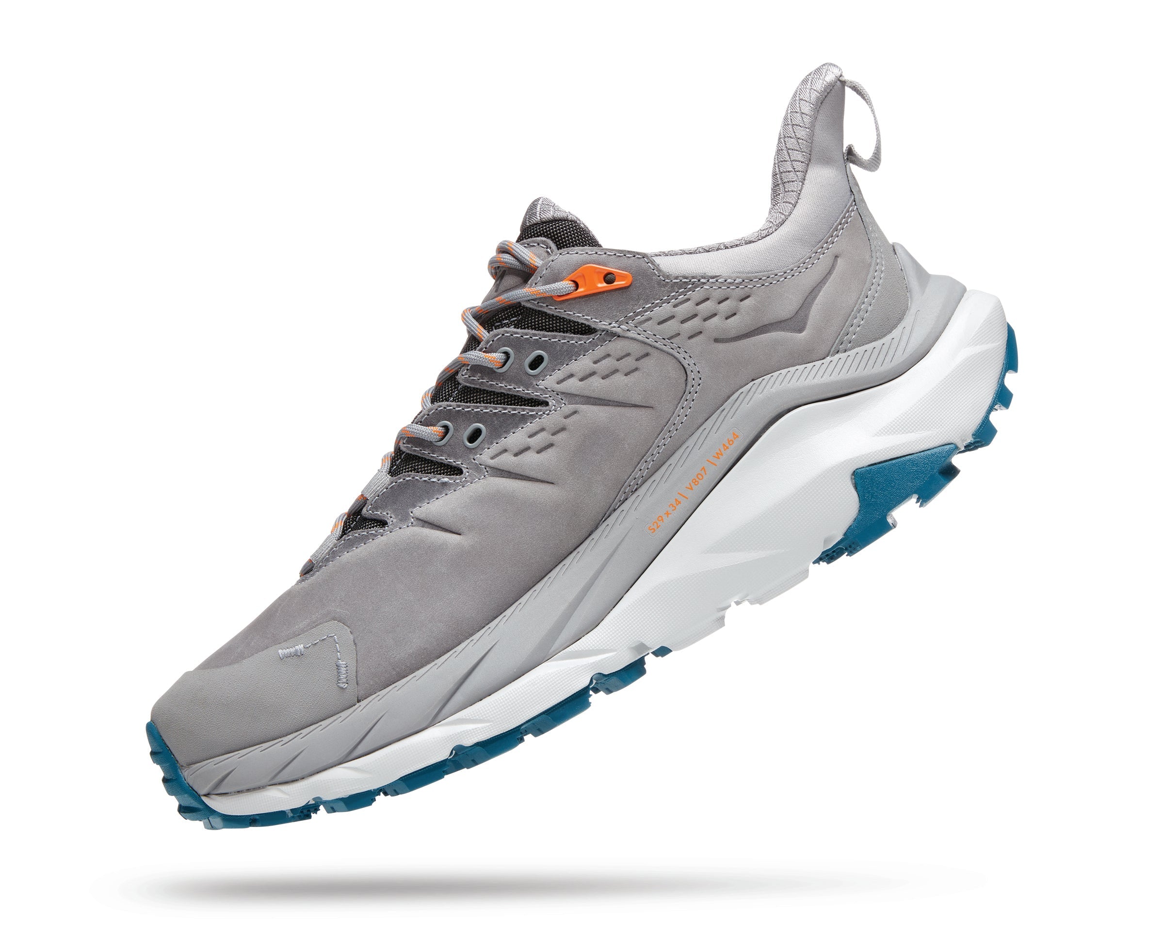 Men's Hoka Kaha 2 Low GTX Color: Sharkskin / Blue Coral