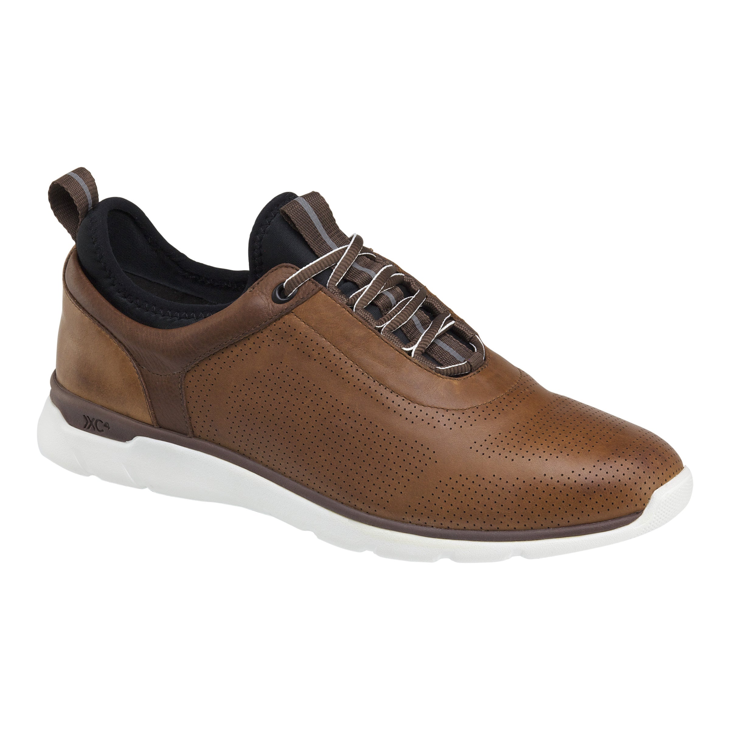 Men's Johnston & Murphy XC4® Prentiss U-Throat Color:Mahogany Waterproof Leather