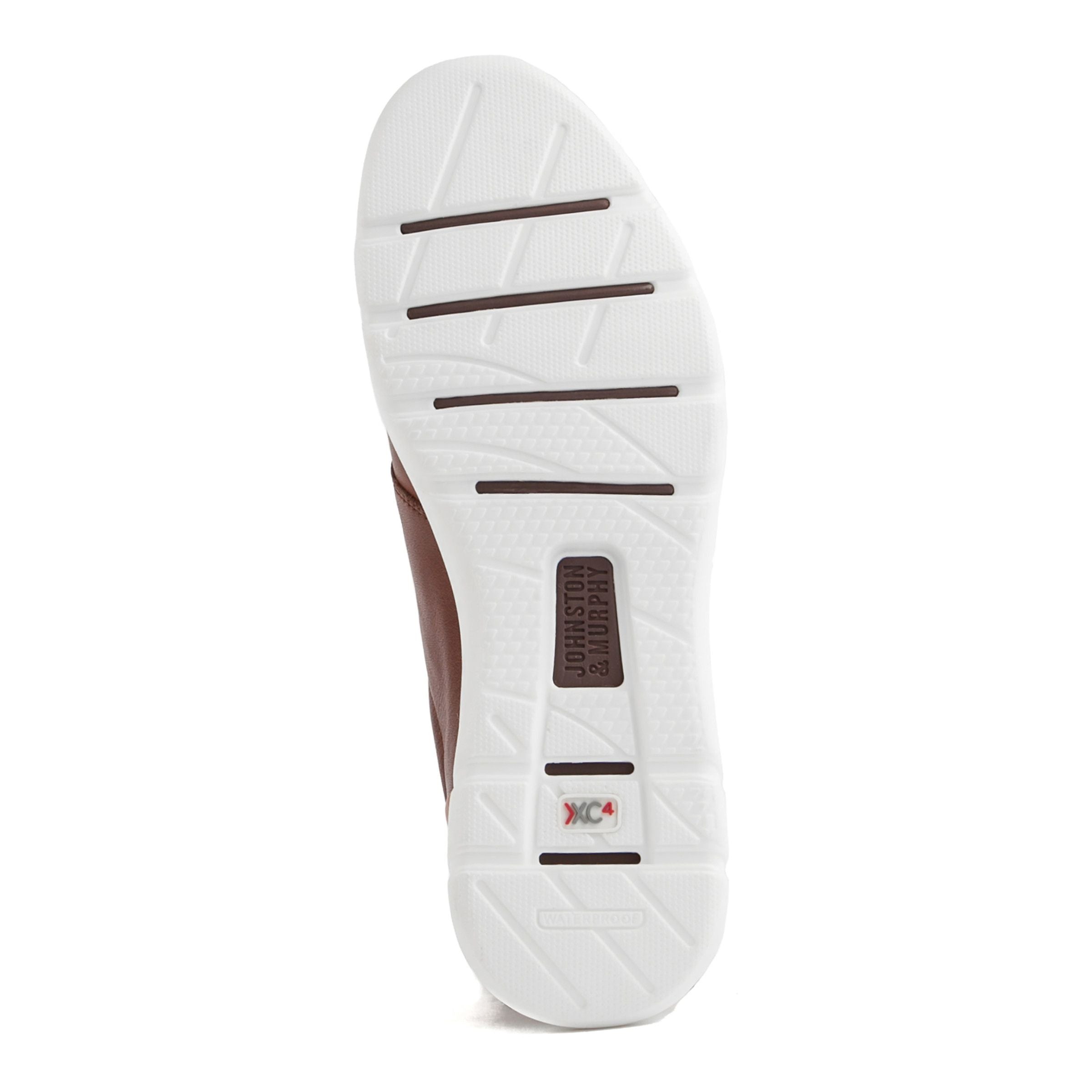 Men's Johnston & Murphy XC4® Prentiss U-Throat Color:Mahogany Waterproof Leather
