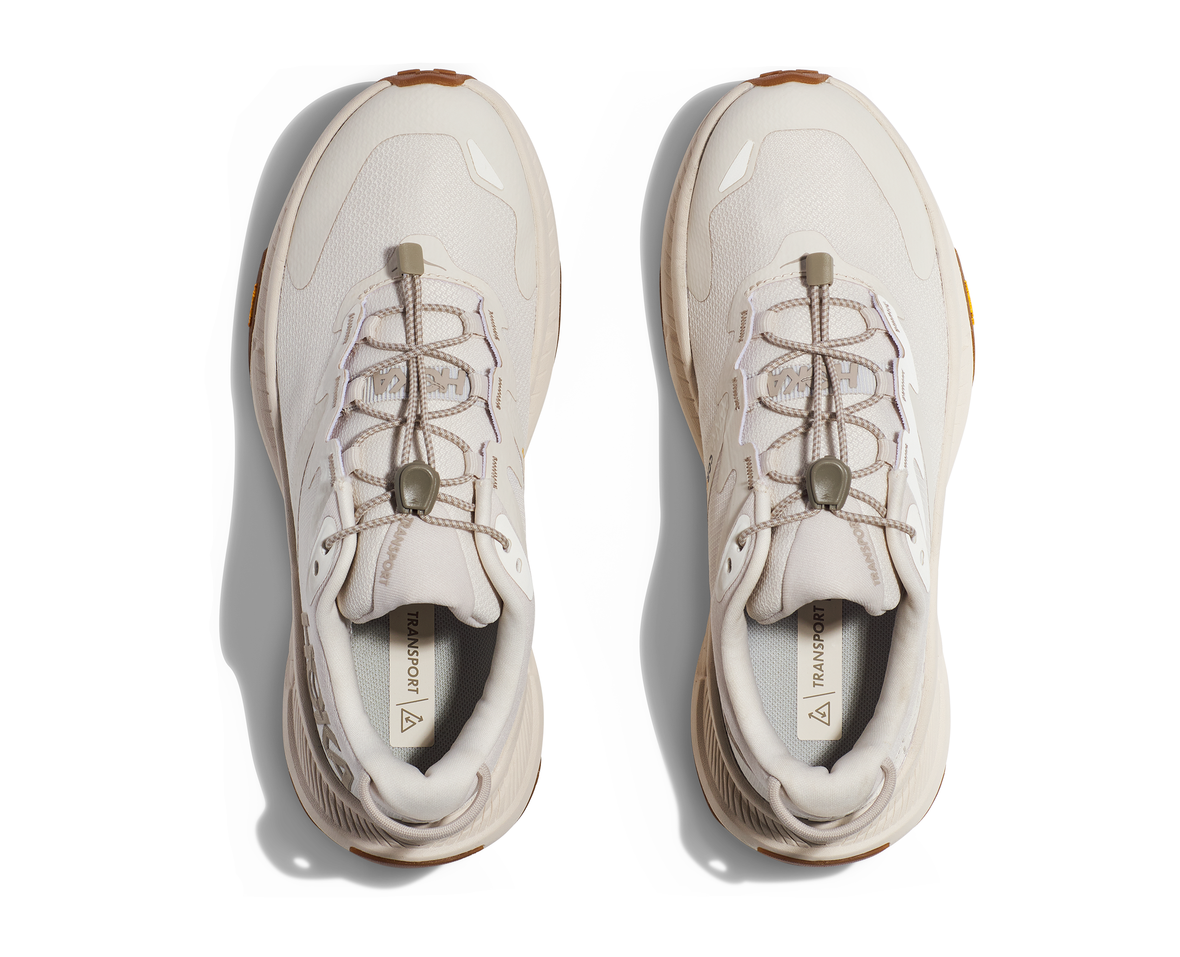 Women's Hoka One One Transport Color: Eggnog/Eggnog