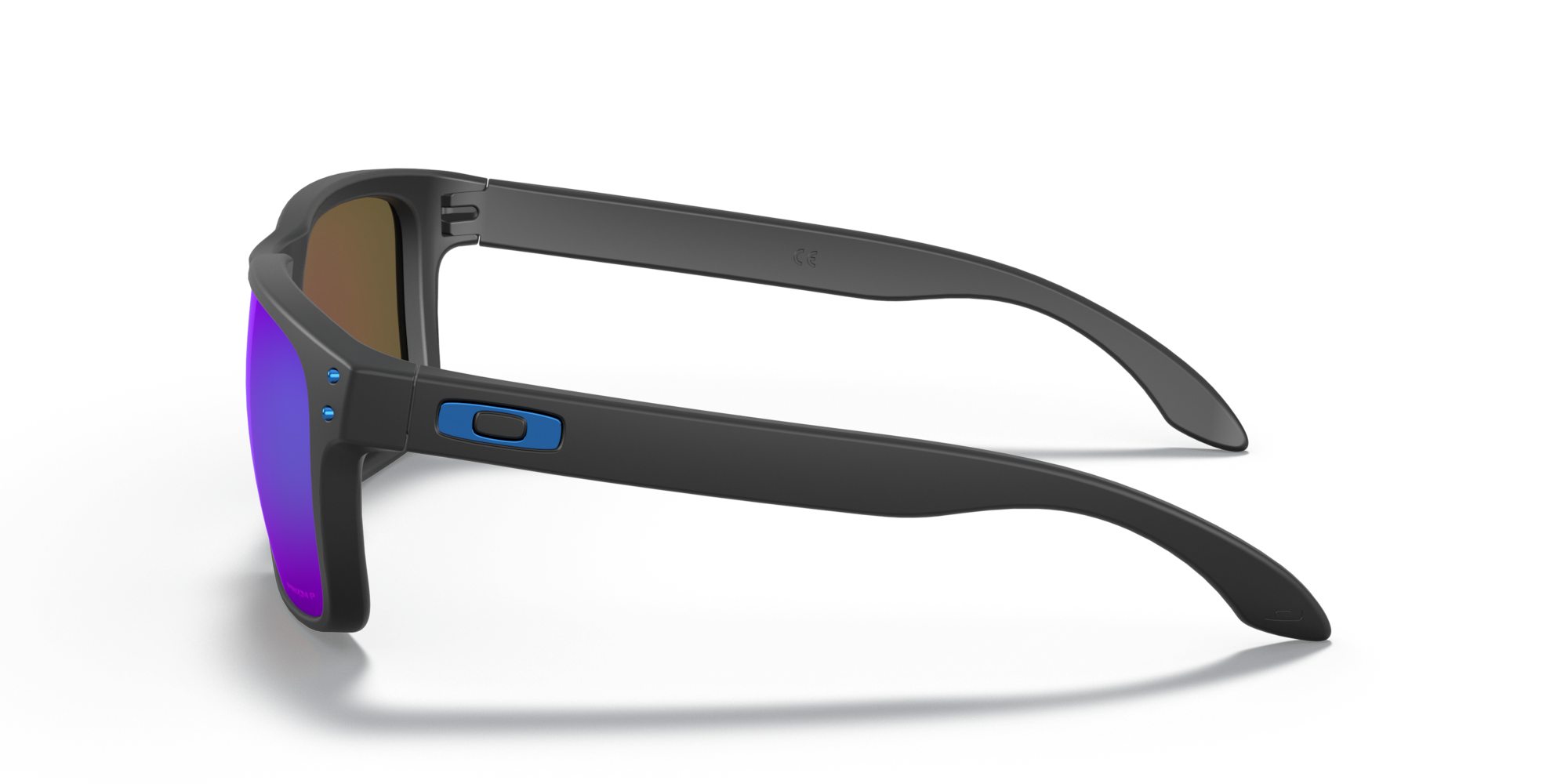 Oakley OO9244 Holbrook A Sunglasses 924448 Matte Black Prizm Sapphire Polarized