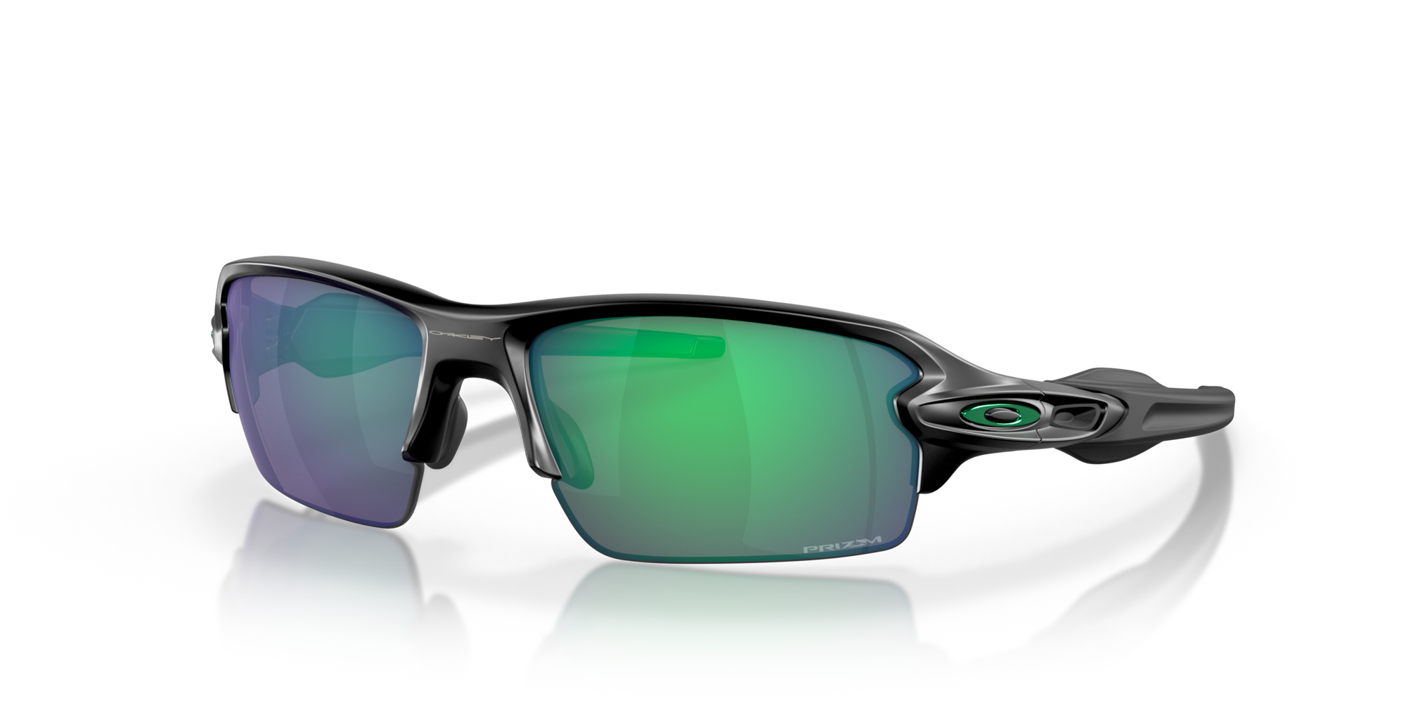 Oakley Flak 2.0 (Low Bridge Fit) Prizm Jade Polarized Lenses, Matte Black Frame 1