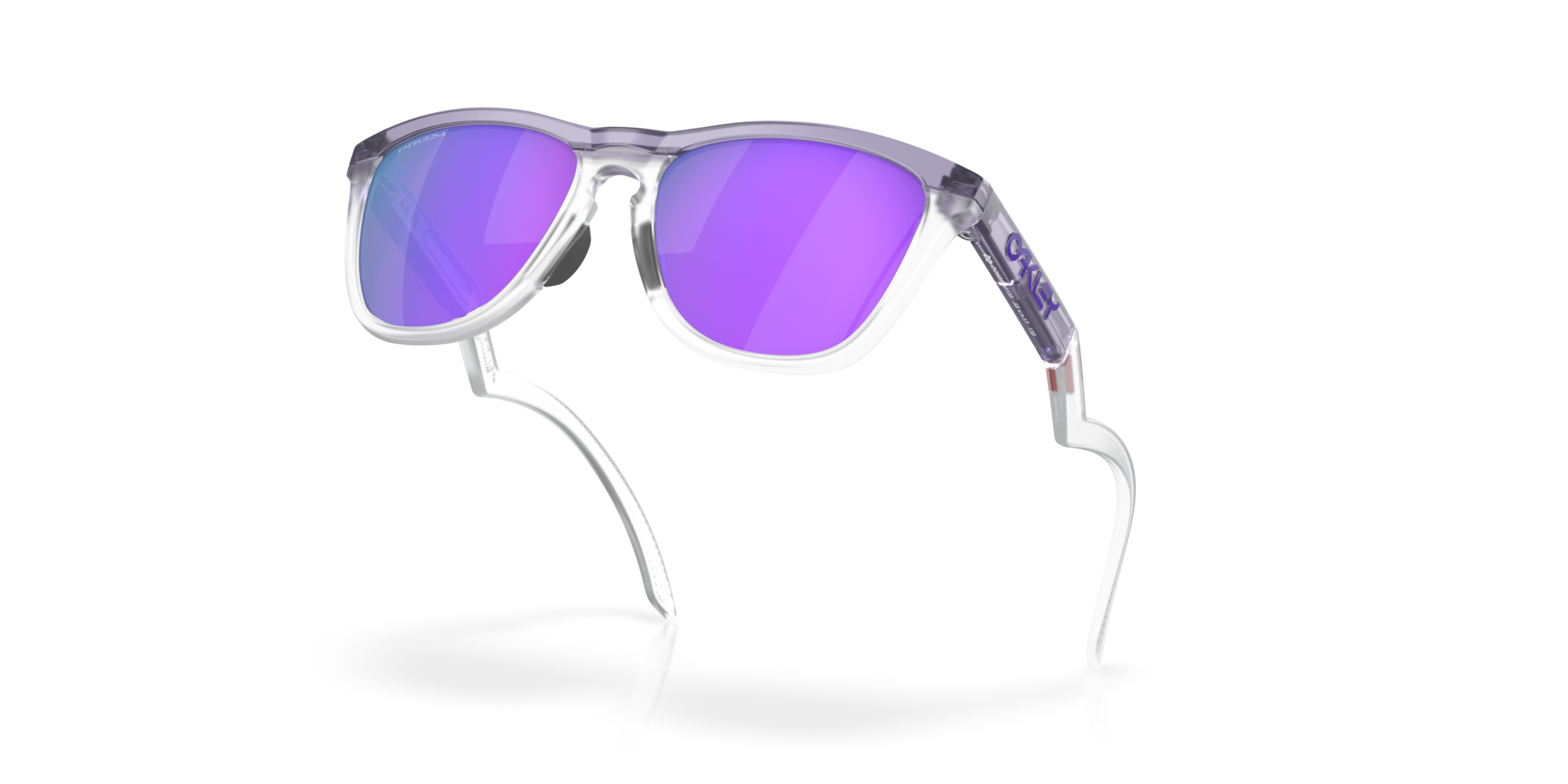 Oakley Frogskins Hybrid Prizm Violet Lenses, Matte Lilac/Prizm Clear Frame 4