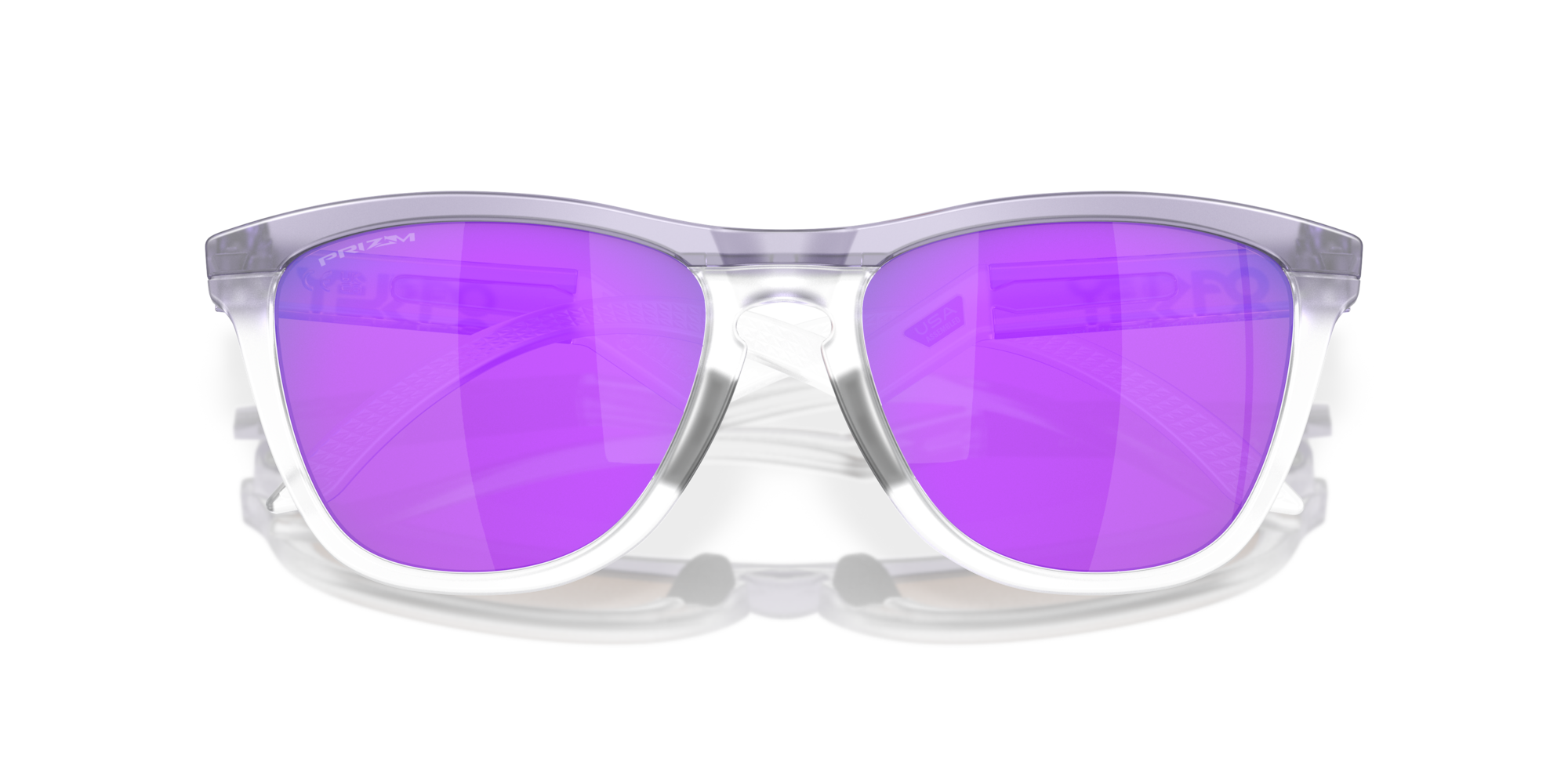 Oakley Frogskins Hybrid Prizm Violet Lenses, Matte Lilac/Prizm Clear Frame 5