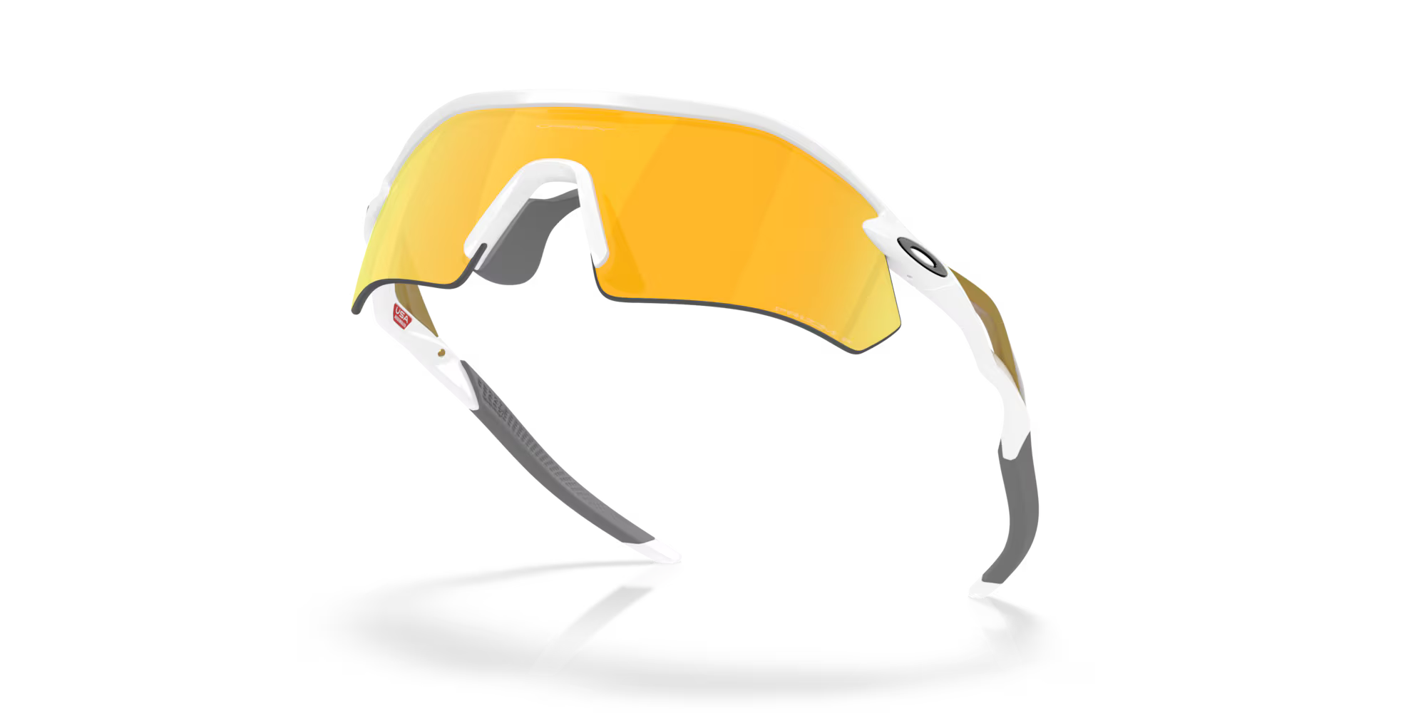 Oakley Radar Plate Prizm 24k Polarized Lenses with Polished White Frame 1