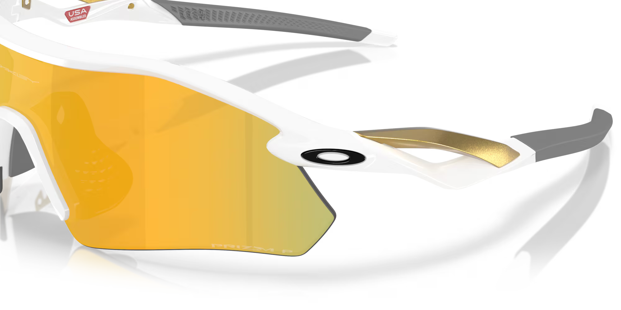 Oakley Radar Plate Prizm 24k Polarized Lenses with Polished White Frame 2