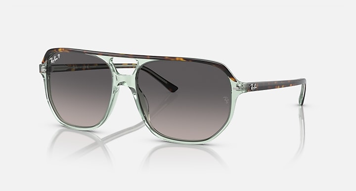 Ray Ban Bill One Polished Havana On Transparent Green Frame with Grey Lenses 2