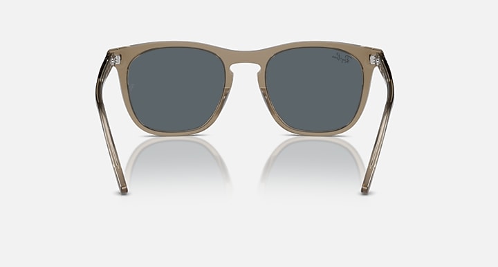 Ray Ban RB2210 Polishes Transparent Brown with Blue Lenses 5