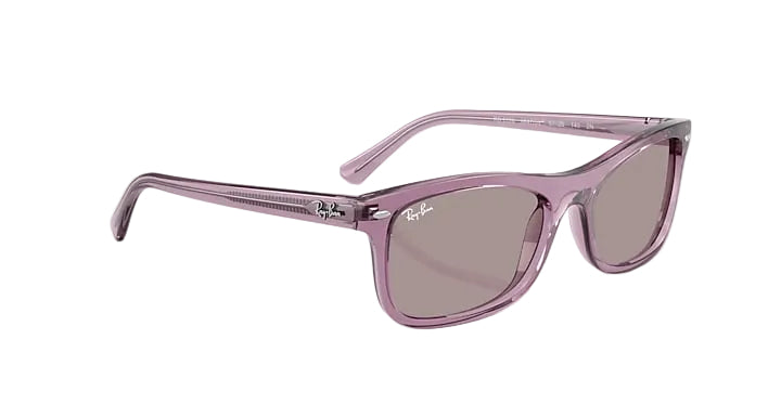 Purple sunglasses on a white background