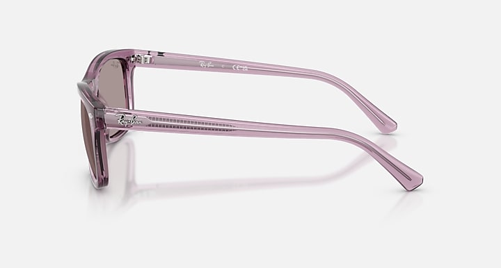 Pink sunglasses on a white background