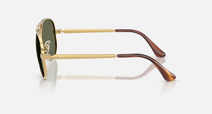 Ray Ban Aviator Max Polished Arista Gold Frame with Green Polarized Lenses  3