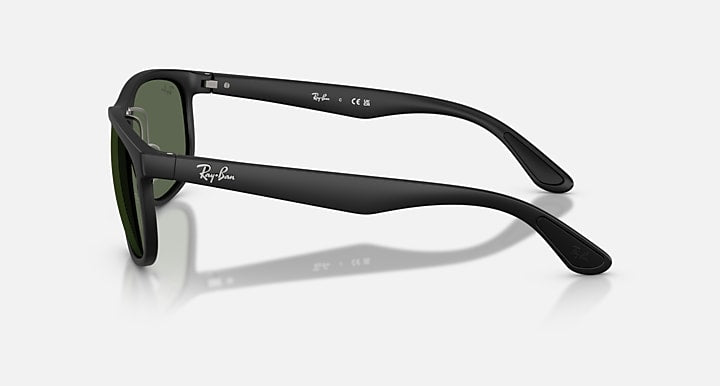 Ray Ban RB4468 Liteforce Matte Sand Black with Dark Green Lenses  4