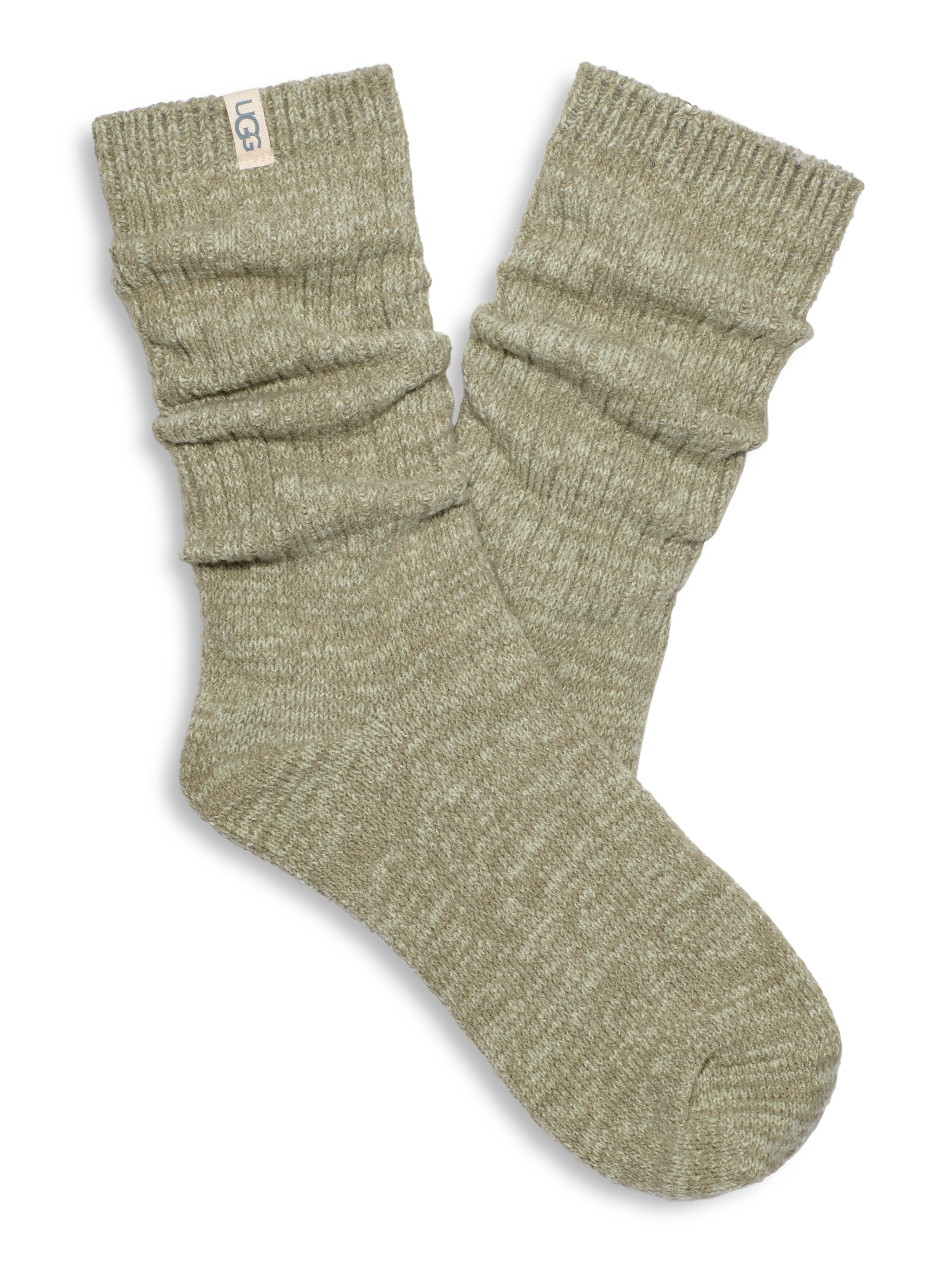 UGG Rib Knit Slouchy Crew Sock Women's 7