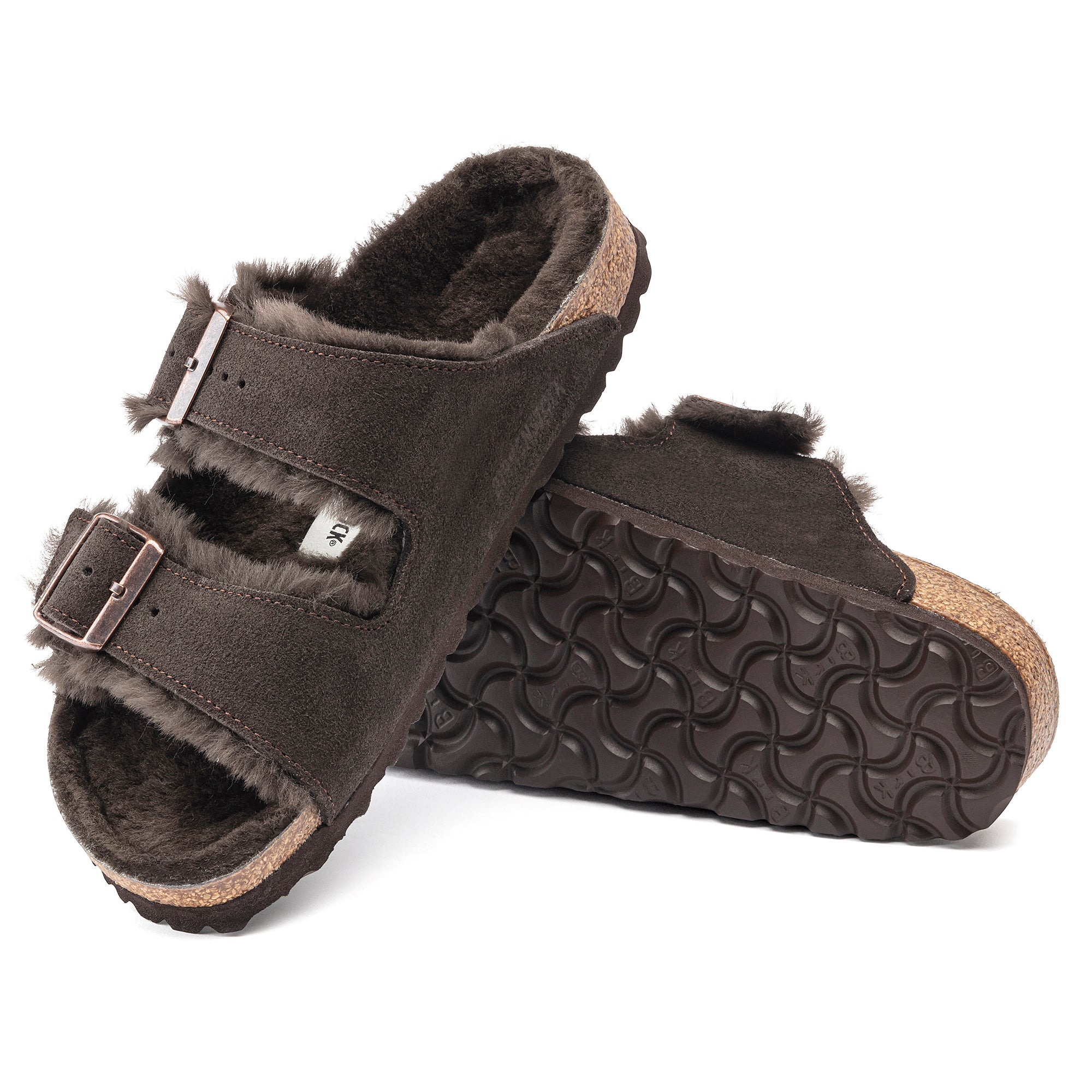 Birkenstock Arizona Shearling Suede Leather Women's 4