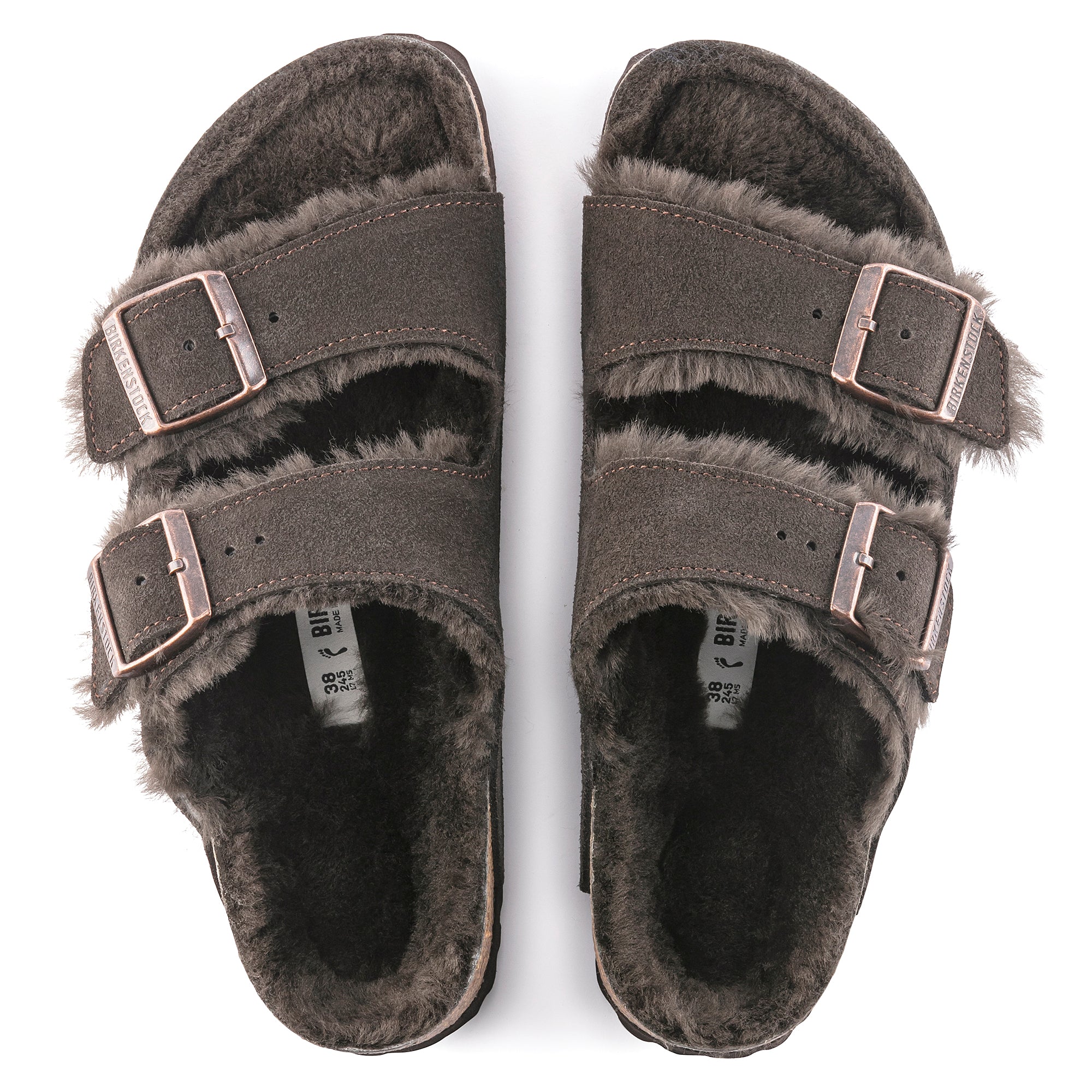 Birkenstock Arizona Shearling Suede Leather Women's 6