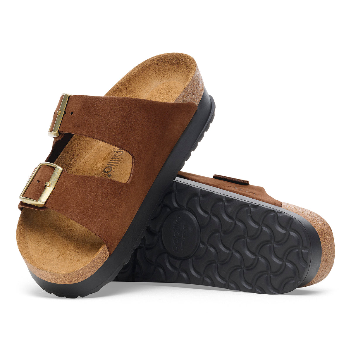 Birkenstock Papillio Arizona Flex Platform Nubuck Leather 