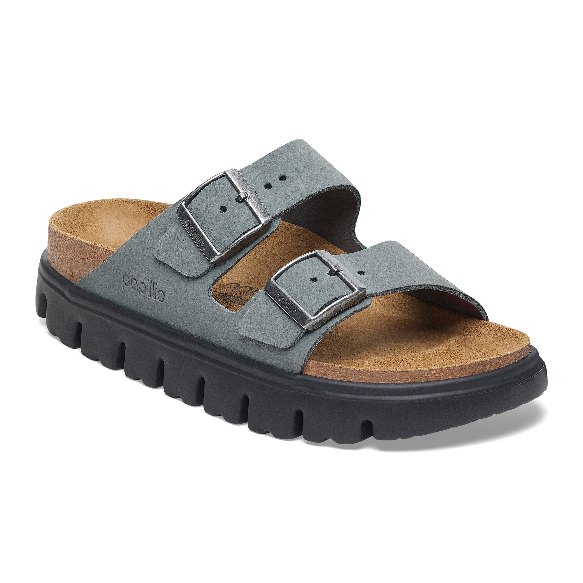 Birkenstock Papillio Arizona Chunky Suede Leather Women' 10