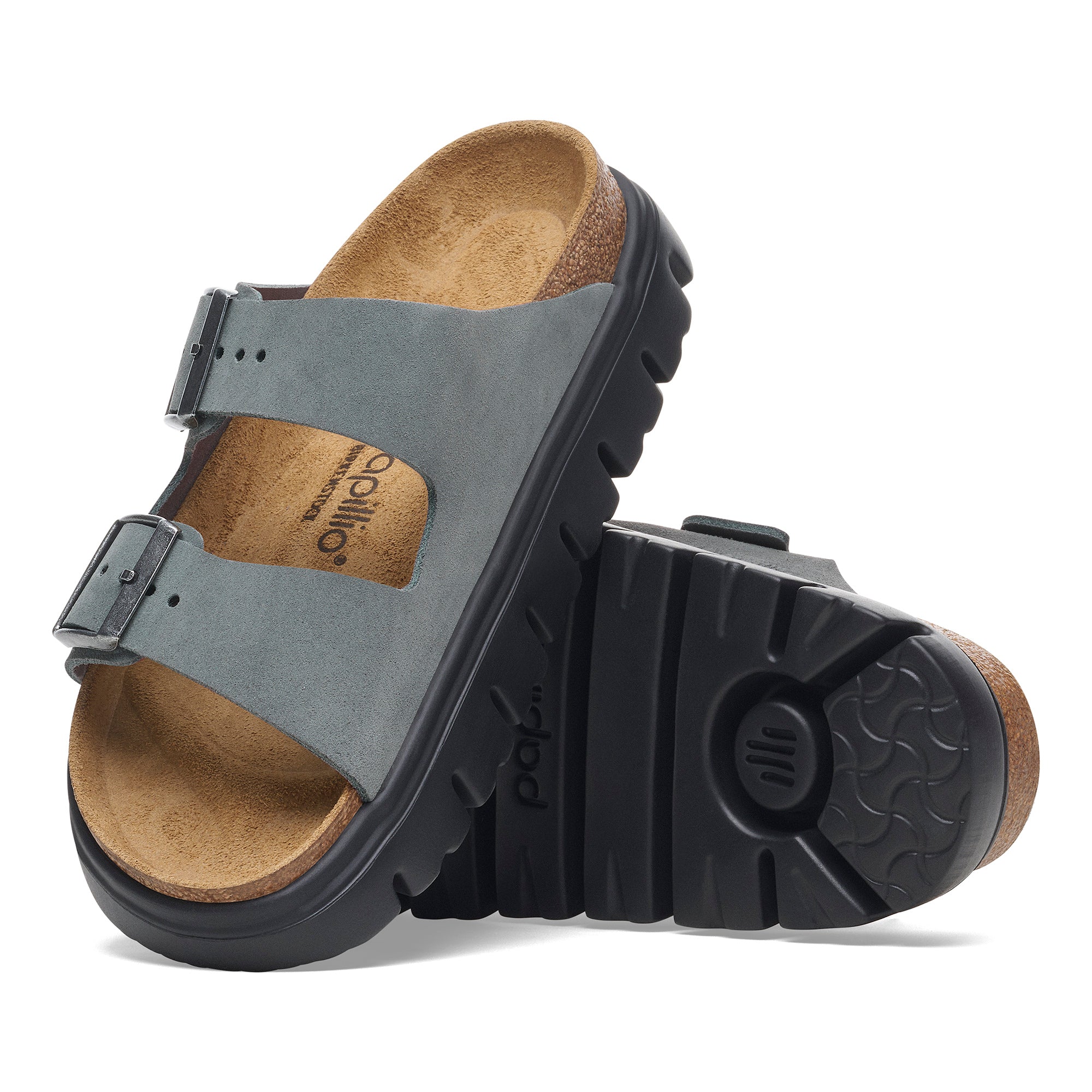 Birkenstock Papillio Arizona Chunky Suede Leather Women' 9