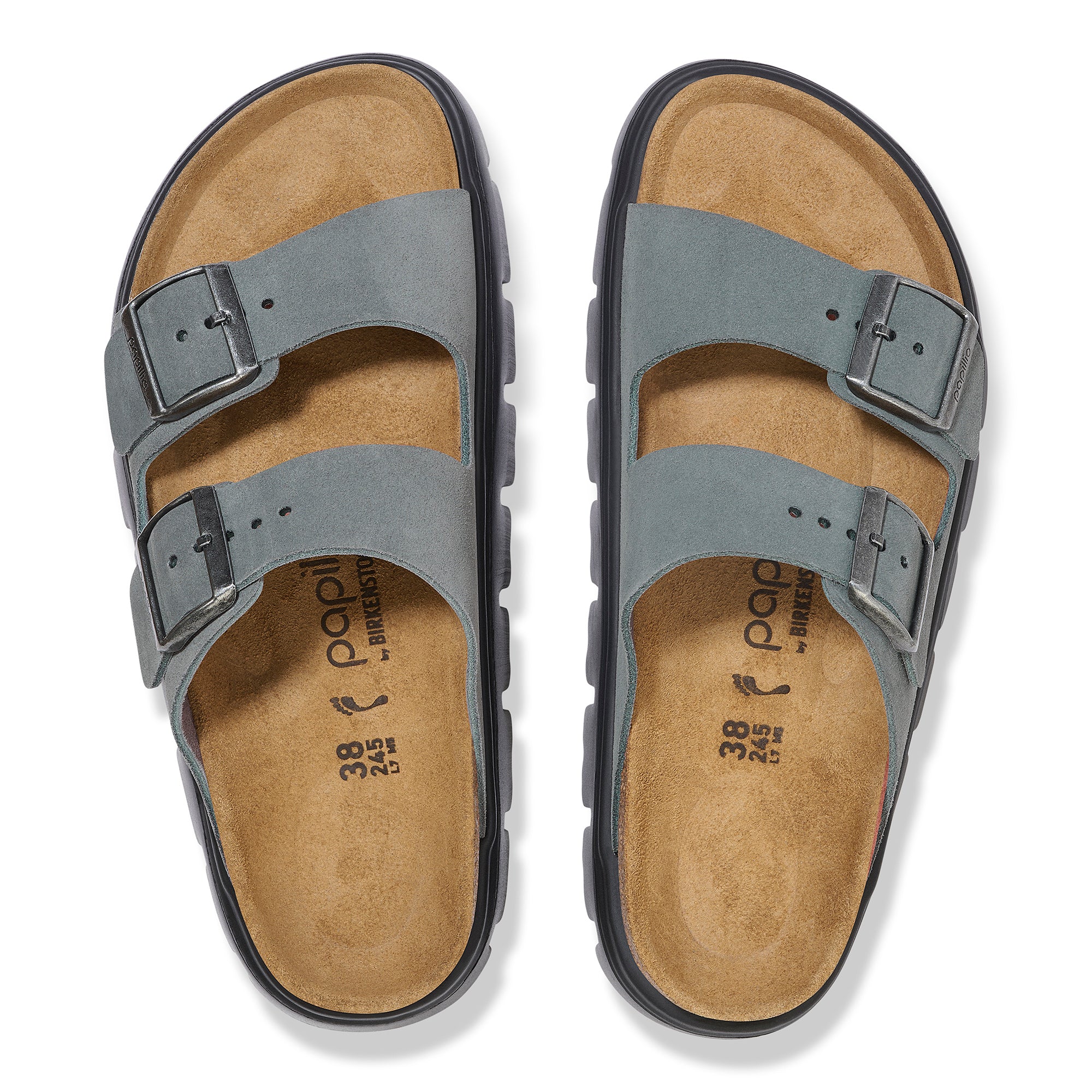 Birkenstock Papillio Arizona Chunky Suede Leather Women' 11