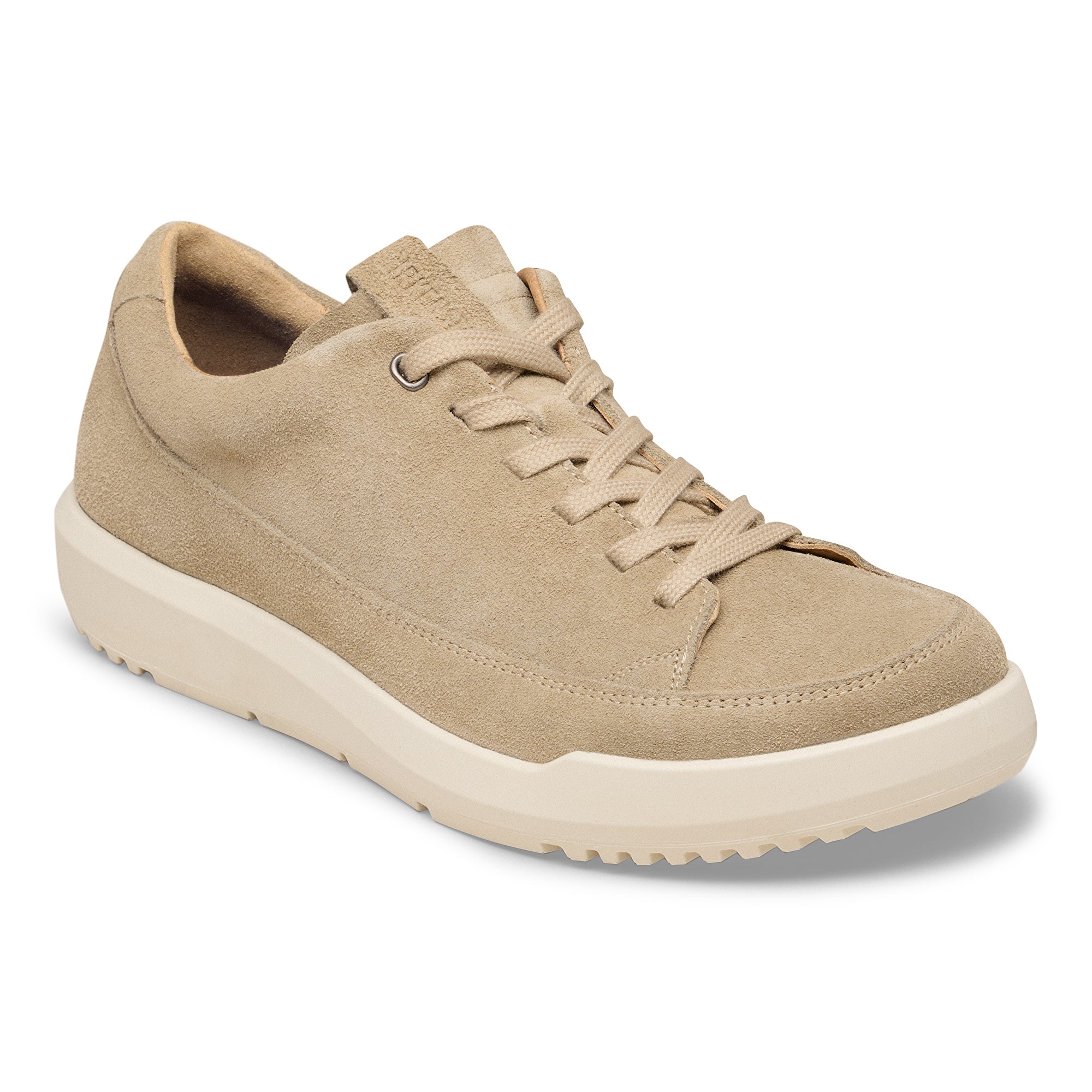 Beige sneaker on a white background