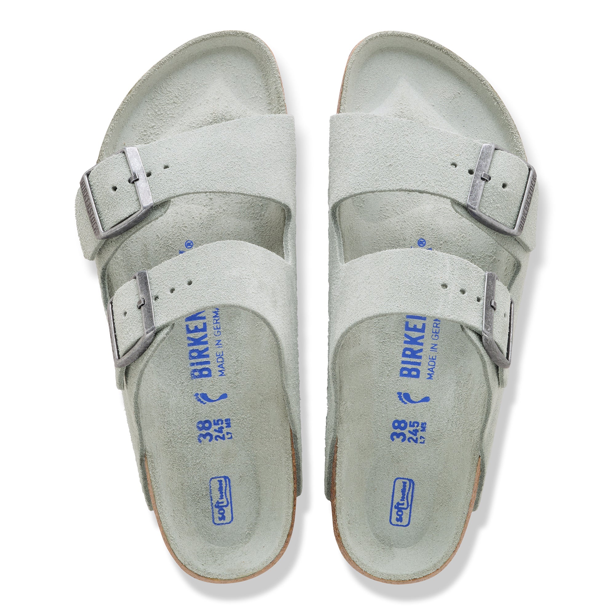 Birkenstock Arizona Soft Footbed Suede Leather Unisex (REGULARE/WIDE WIDTH) 12