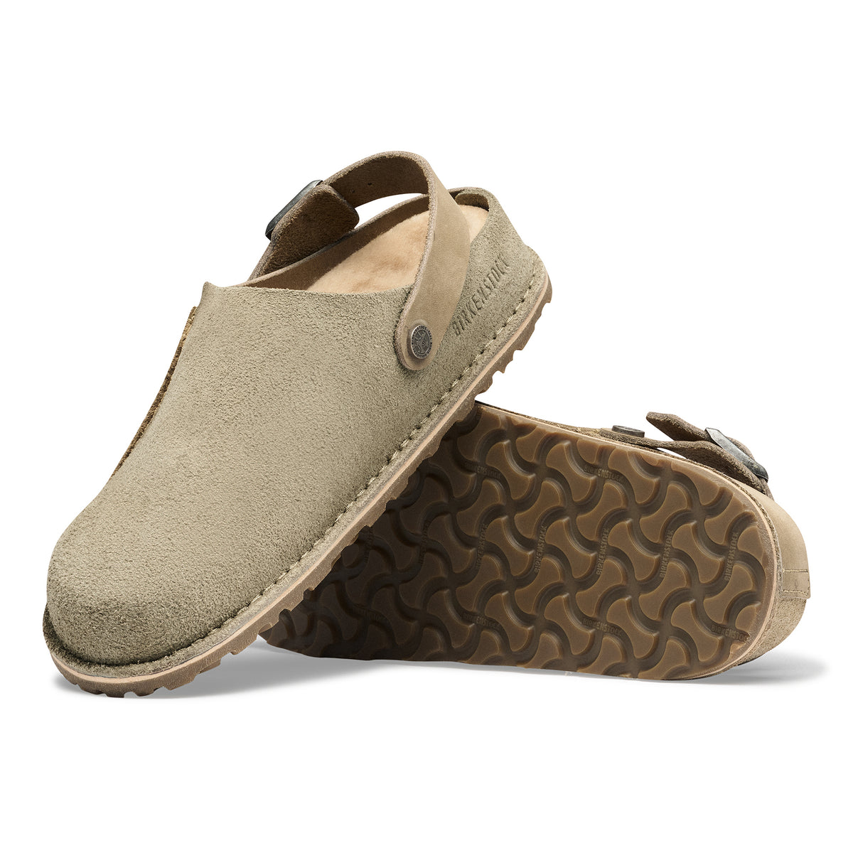 Birkenstock Lutry Premium Shearling Nubuck Leather Suede Women's