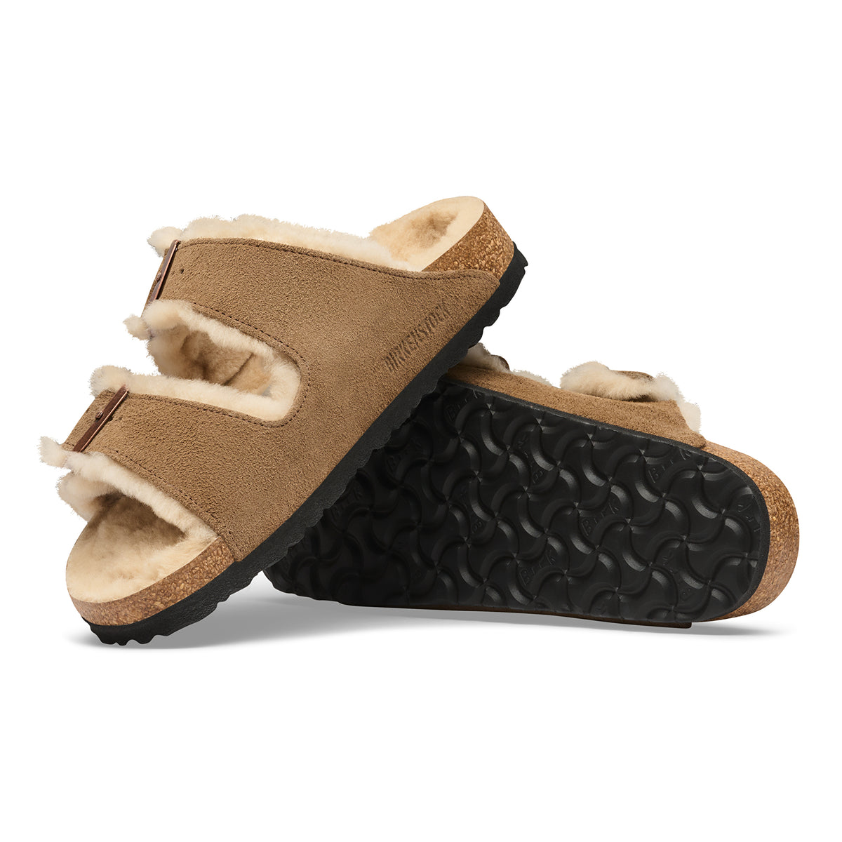 Birkenstock Arizona Shearling Suede Leather Unisex 7