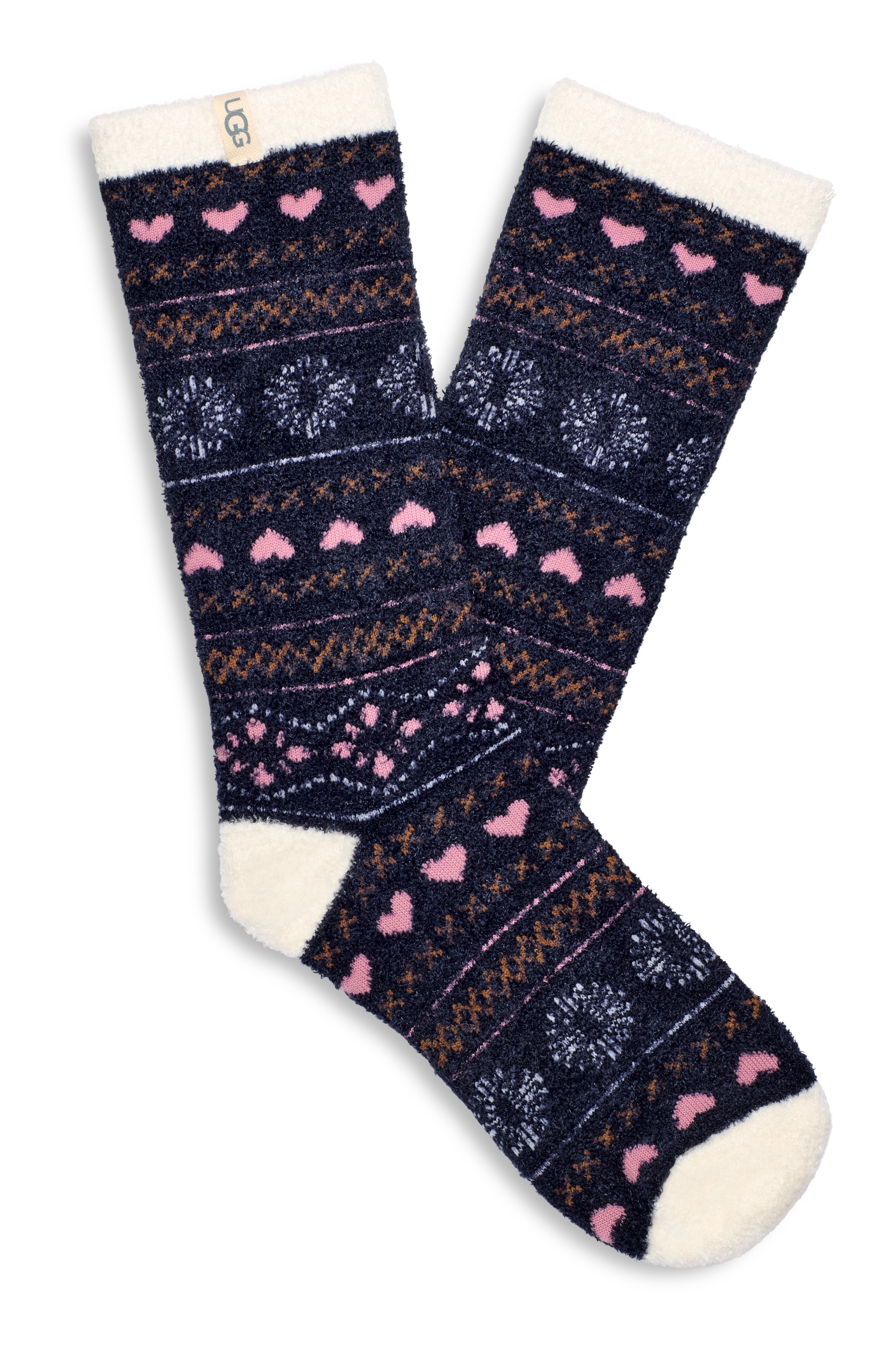 UGG Leslie Graphic Crew Sock Women's  1