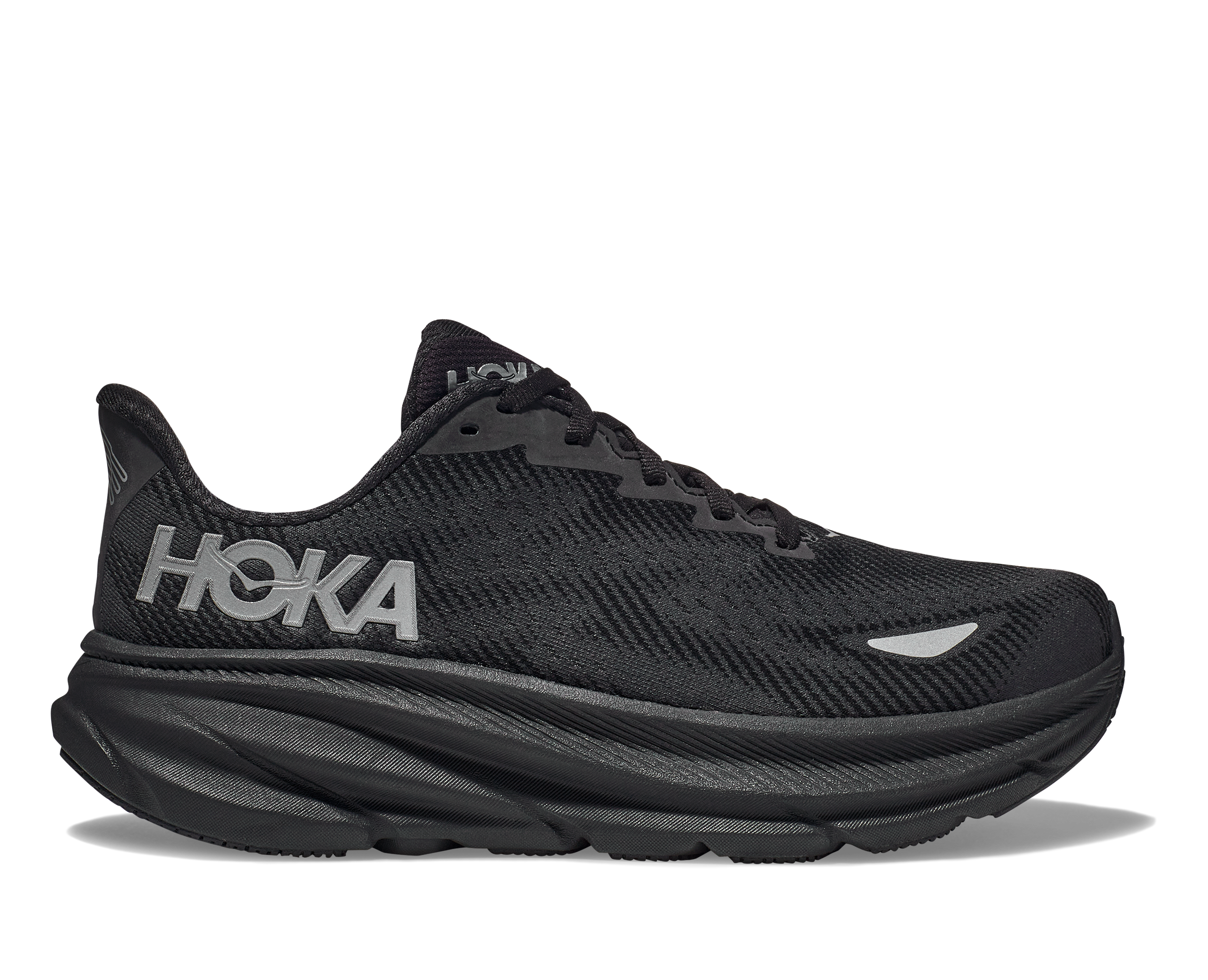 Women's Hoka Clifton 9 GTX Color: Black/Black