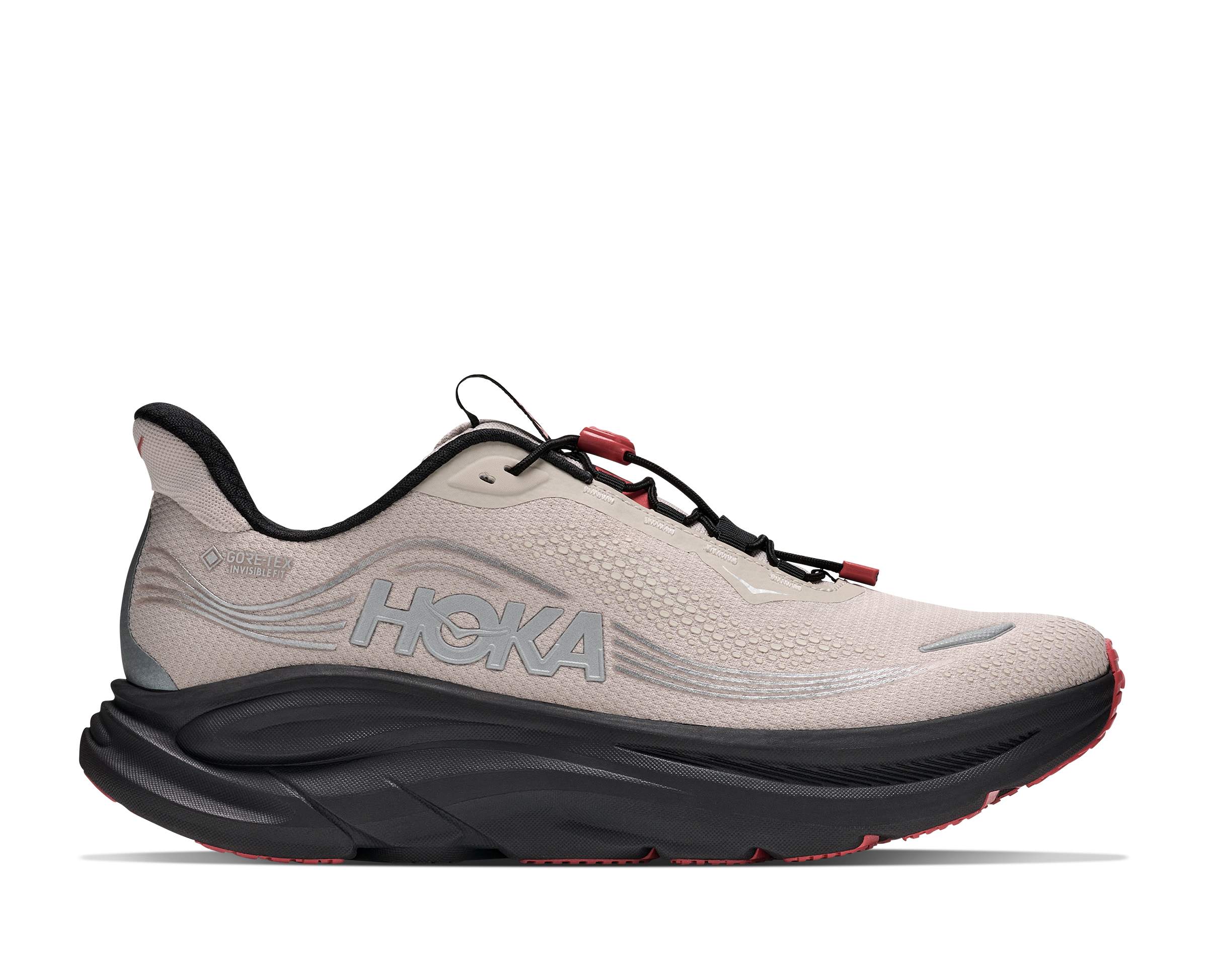 Hoka running shoe on a white background