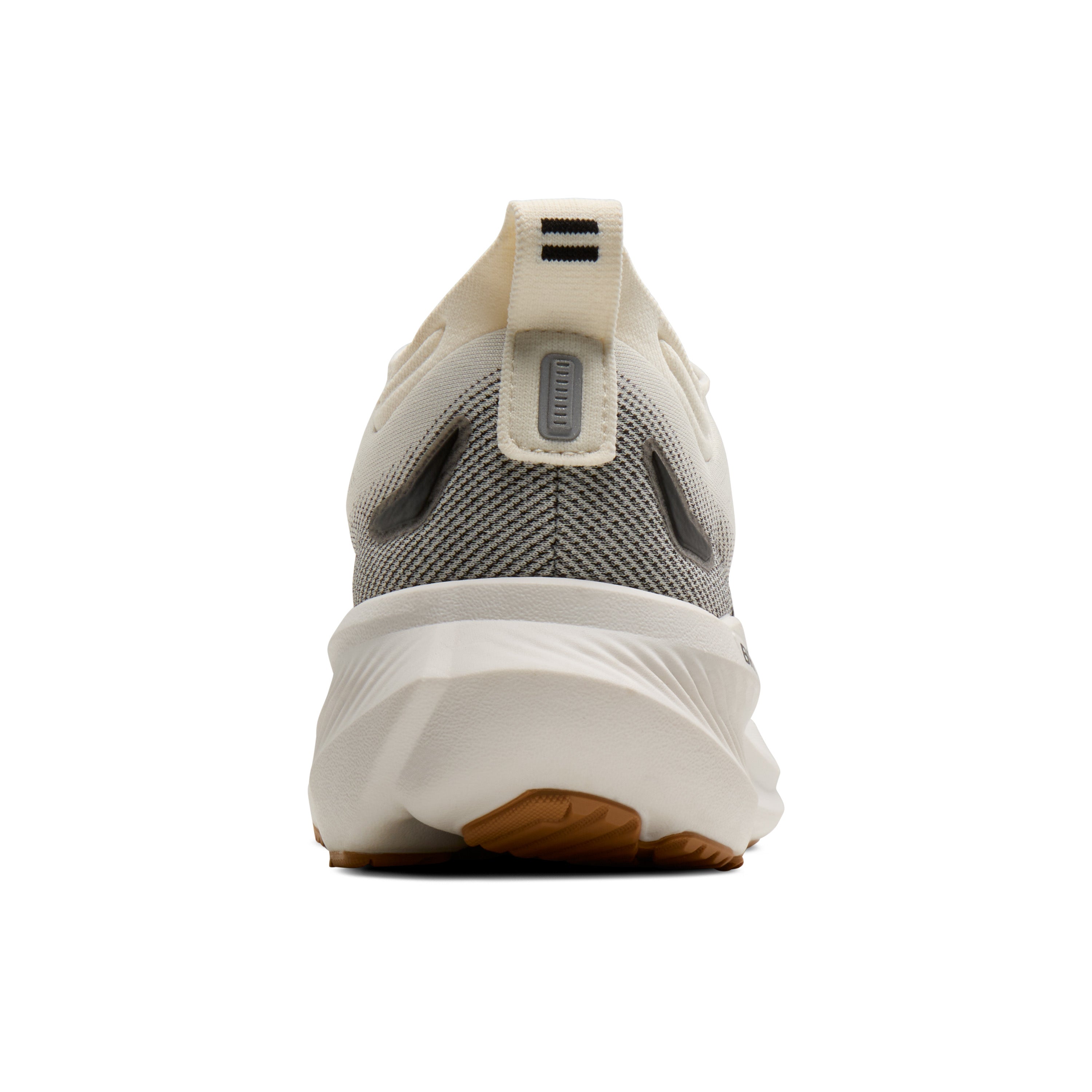 Gray and beige sneaker on a white background
