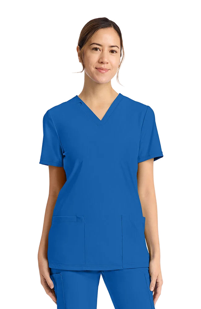 Cherokee 2-Pocket V-Neck Scrub Top Women's 15