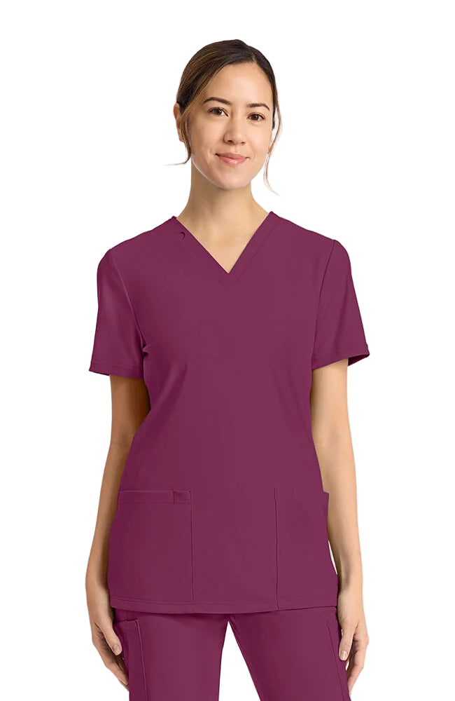 Cherokee 2-Pocket V-Neck Scrub Top Women's 20