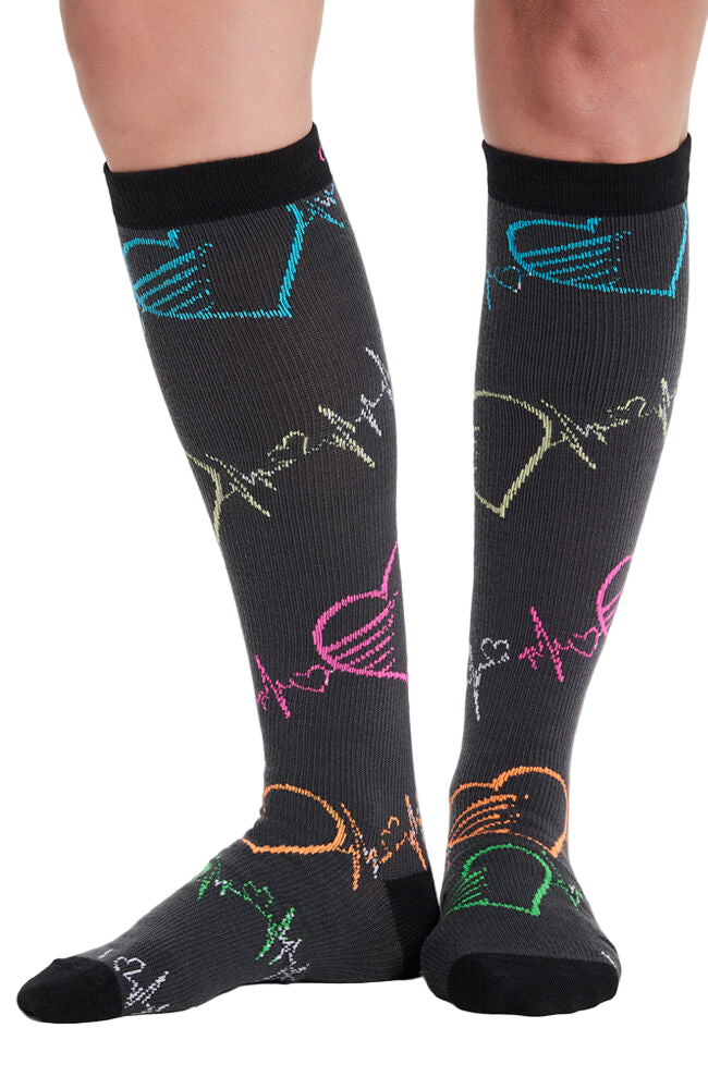 Cherokee 10-15 MMHG Print Support Sock Women's 44