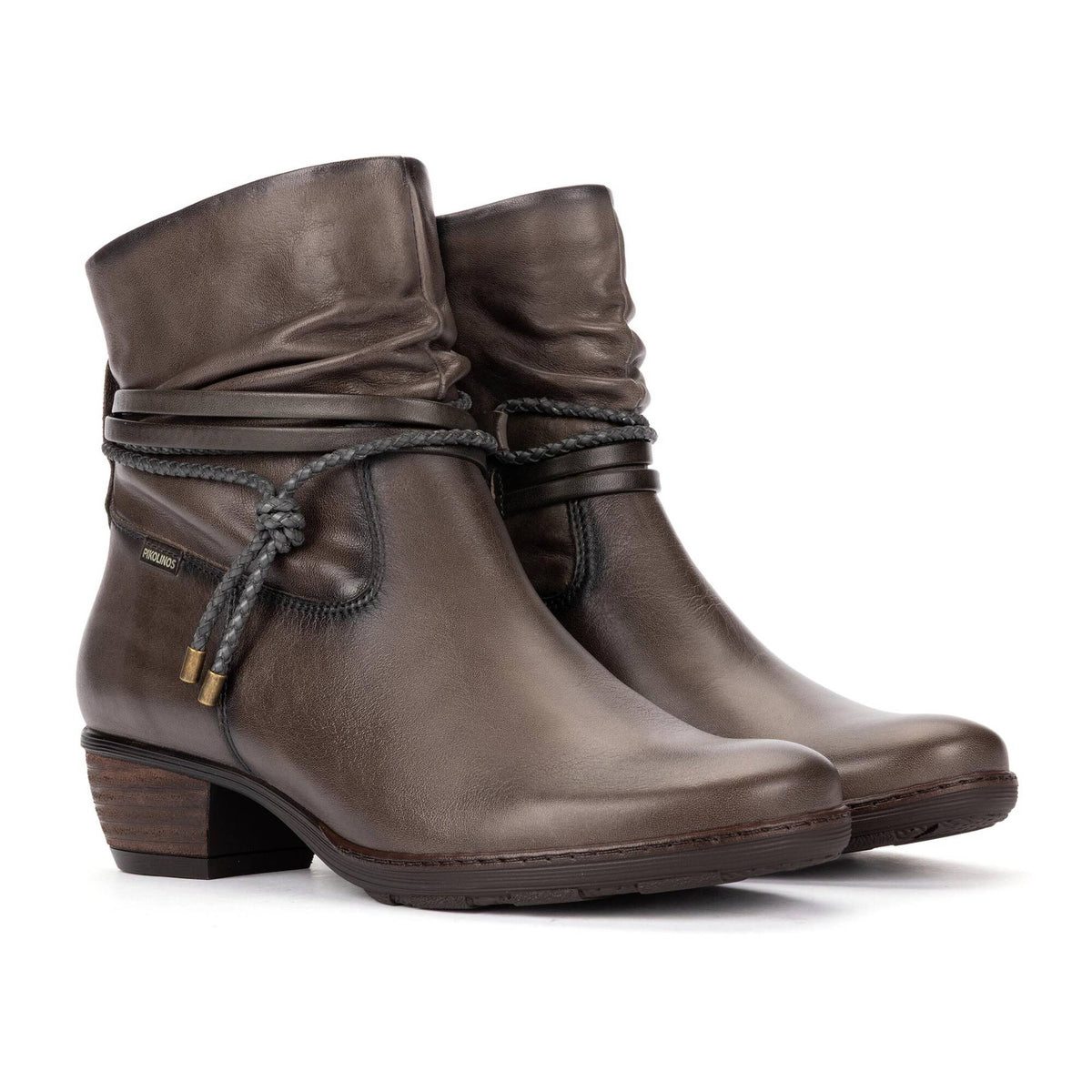 Pikolinos Utiel Ankle Boots with Wrinkled Leather and Decorative Detail Women's 1
