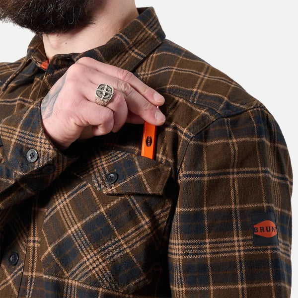 Brunt The Clark Heavyweight Flannel Shirt  4