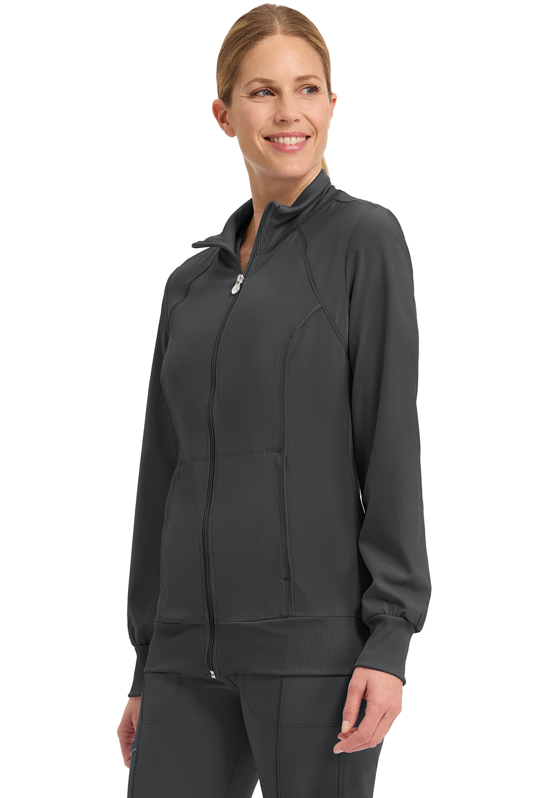 Cherokee Zip Front Warm Up Scrub Jacket Women's 4