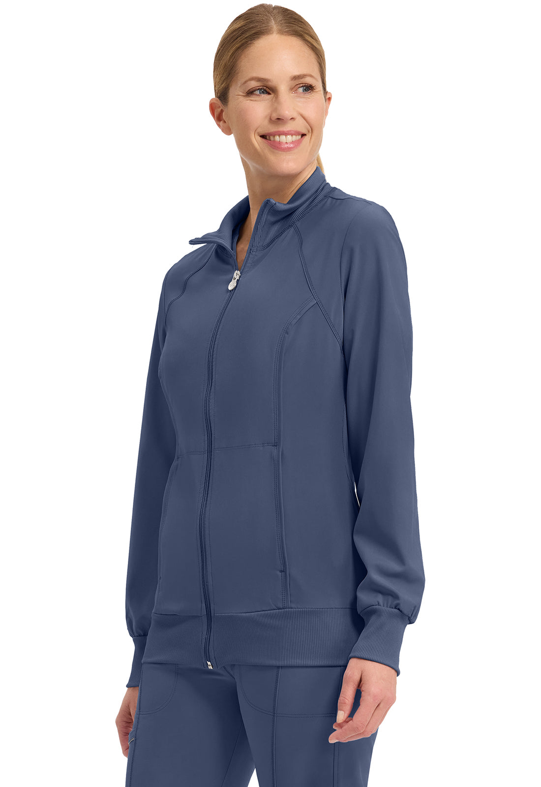 Cherokee Zip Front Warm Up Scrub Jacket Women's 8