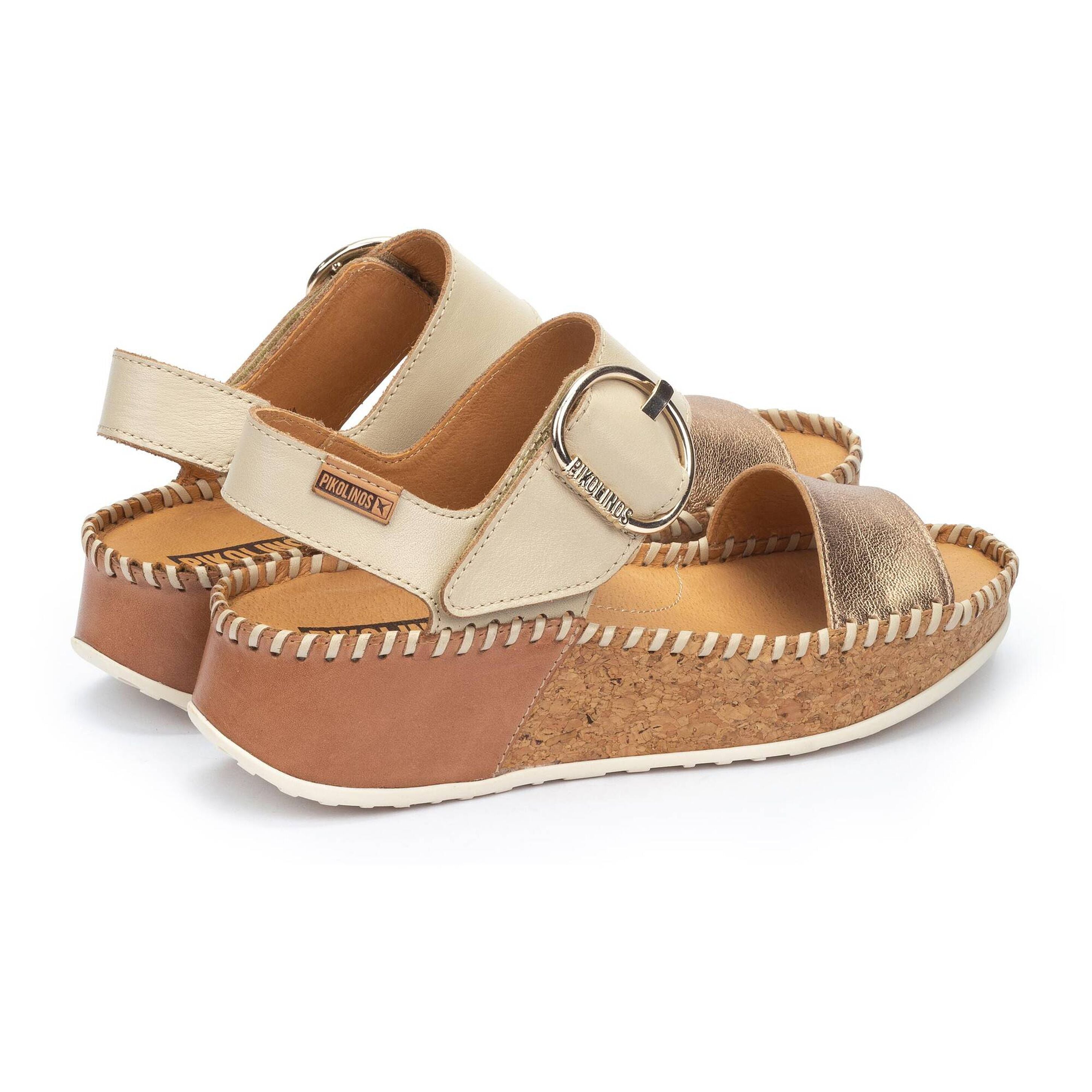 Pikolinos Marina Wedge Sandals w/ Hook & Loop Closure Women's 5