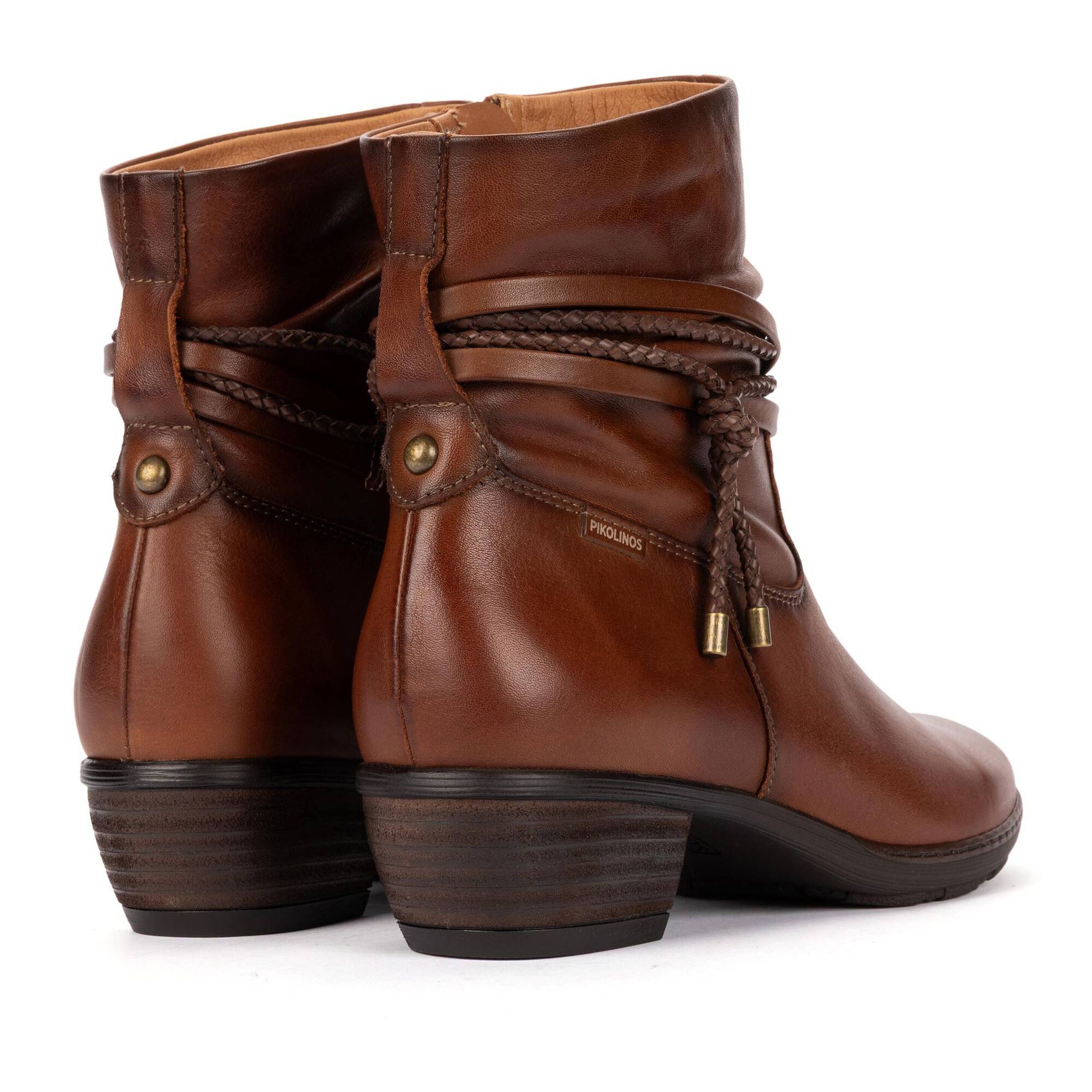 Pikolinos Utiel Ankle Boots with Wrinkled Leather and Decorative Detail Women's 11