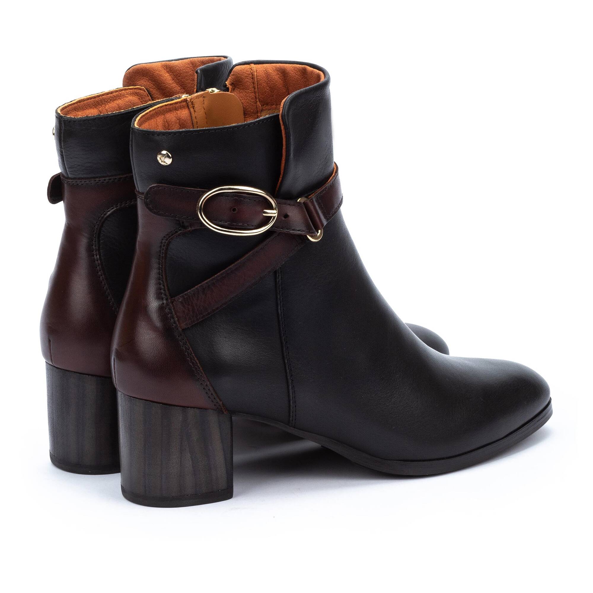 Women's Pikolinos Calafat Ankle Boots with Buckle Color: Black