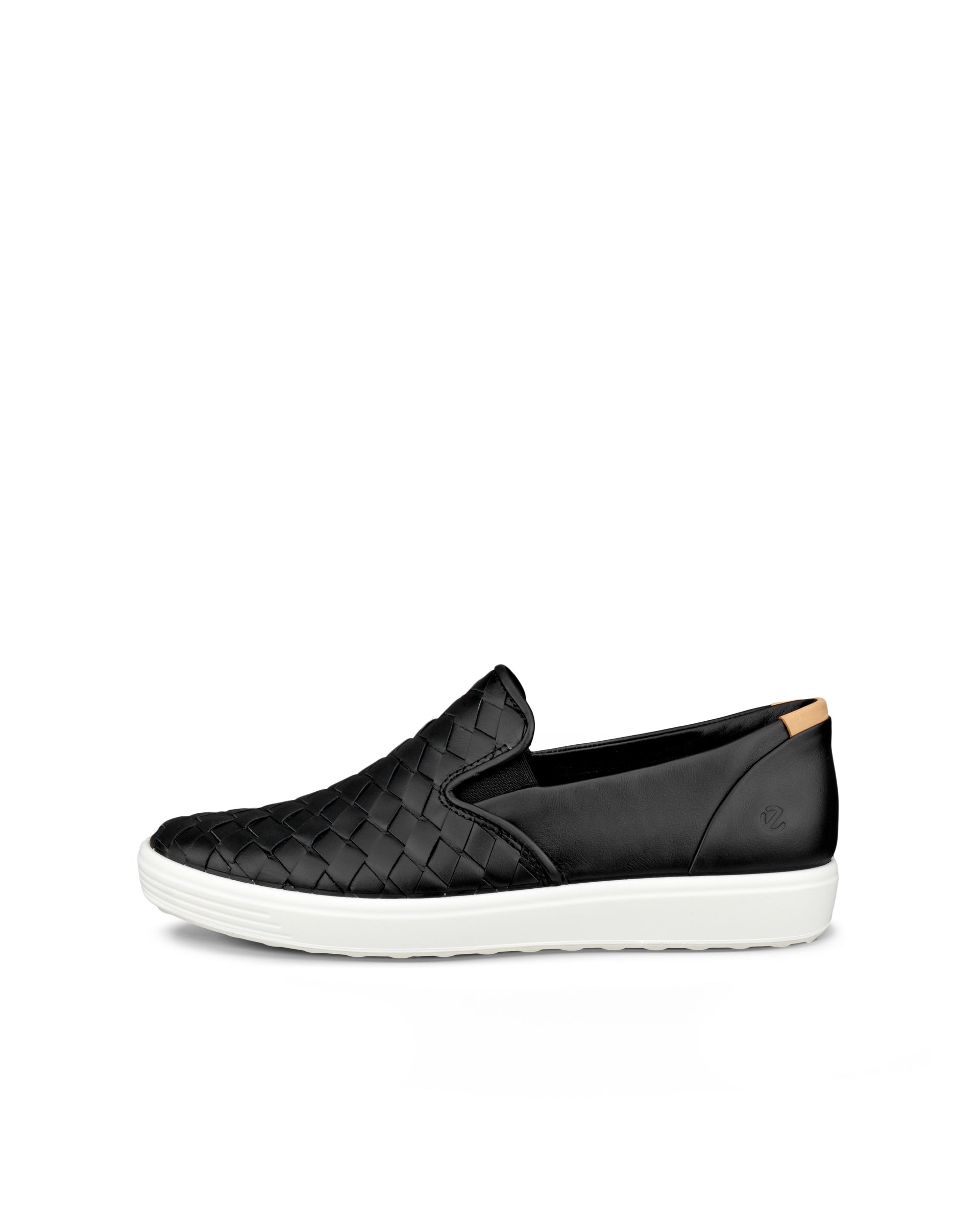 Ecco Soft 7 Woven Leather Slip-On Women's  2